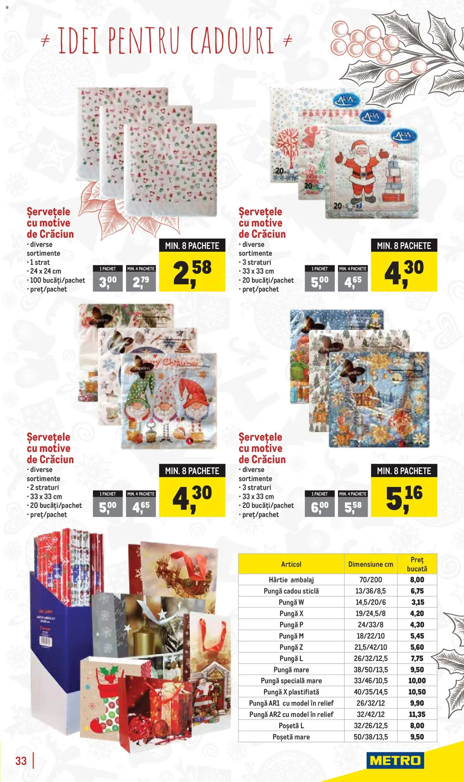 Catalog METRO 18 Noiembrie - 30 Decembrie 2025 | Pagina 33 | Produse: Pungă