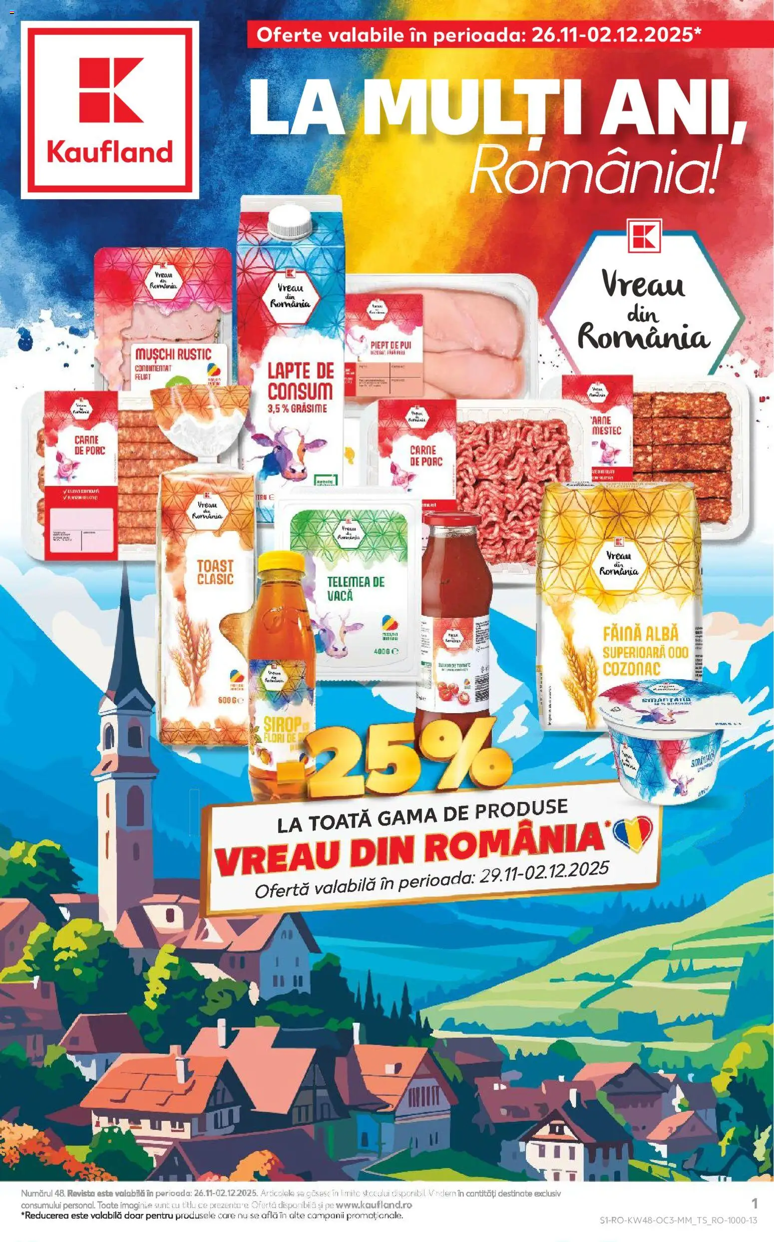 Catalog Kaufland 26 Noiembrie - 1 Decembrie 2025 | Pagina 1 | Produse: Hacıyatmaz Kedi Oyuncağı, Lapte, Carne De Porc, Sirop