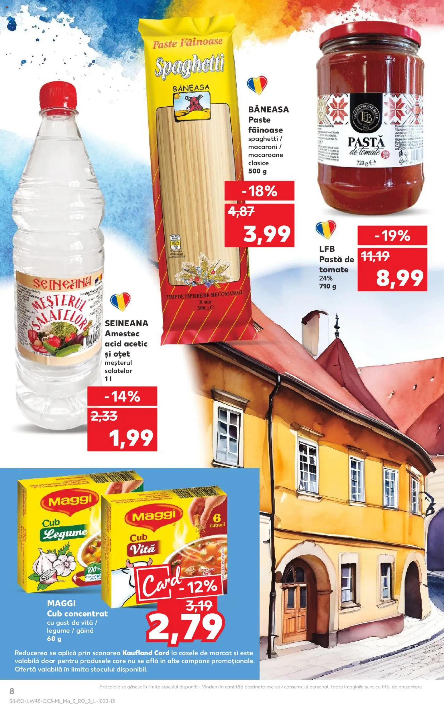 Catalog Kaufland 26 Noiembrie - 1 Decembrie 2025 | Pagina 8 | Produse: Pastă de tomate, Oțet, Paste, Legume