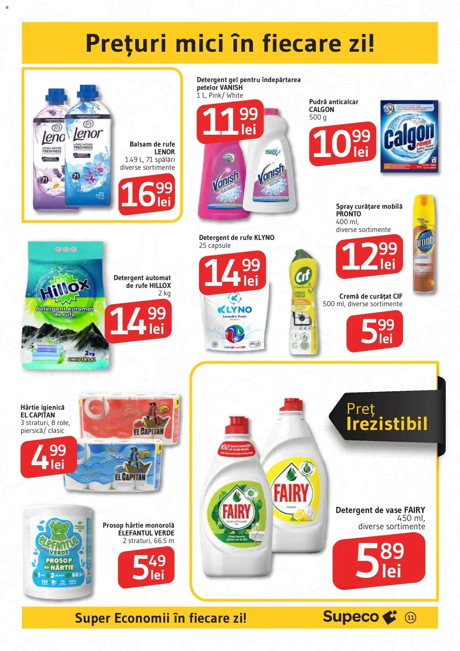 Catalog Supeco 27 Noiembrie - 9 Decembrie 2025 | Pagina 11 | Produse: Detergent de vase, Kedi Ödül Oyuncakları, Balsam, Îndepărtarea petelor