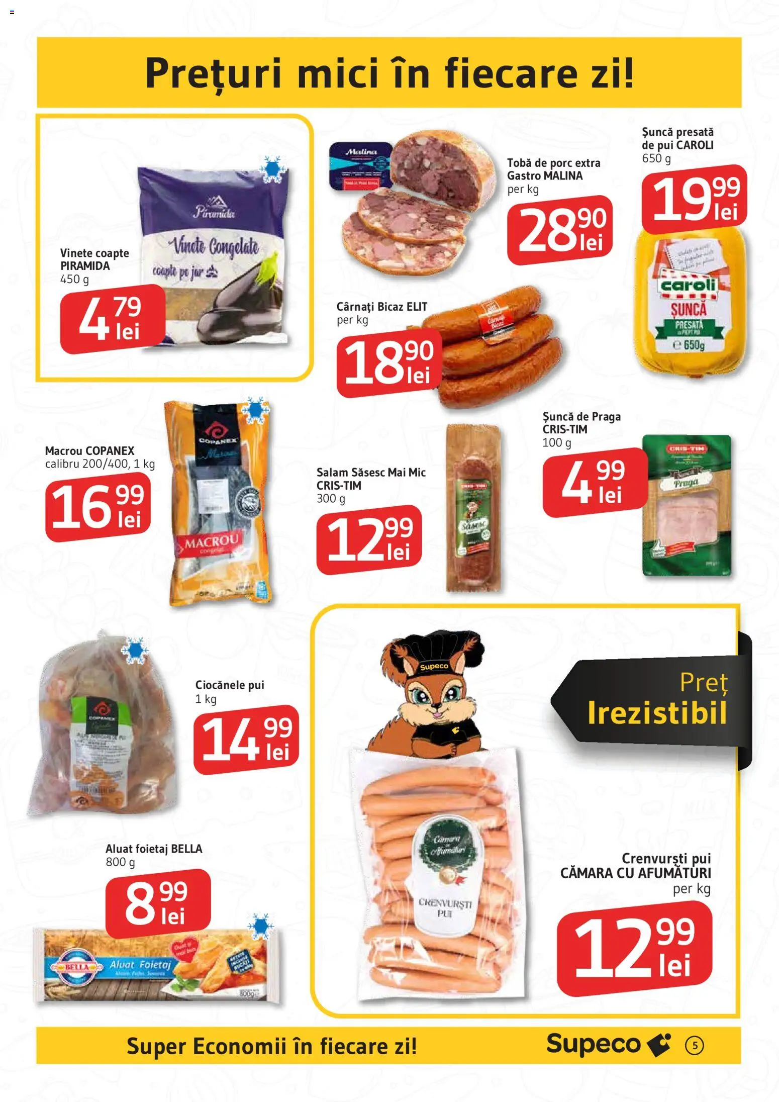 Catalog Supeco 27 Noiembrie - 9 Decembrie 2025 | Pagina 5 | Produse: Mici, Aluat, Șuncă, Cârnați