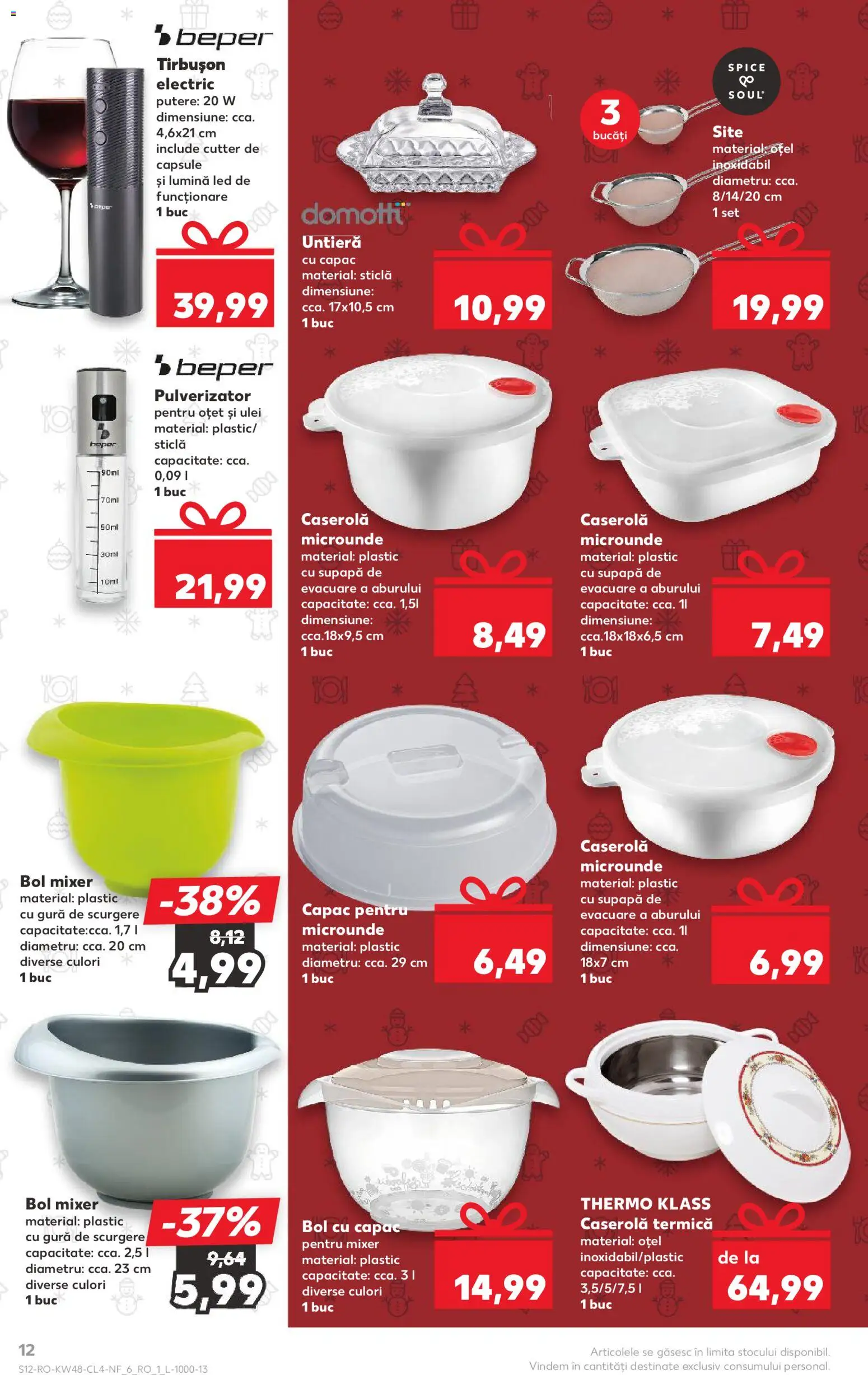 Catalog Kaufland 26 Noiembrie - 1 Decembrie 2025 | Pagina 12 | Produse: Mixer, Bol, Ulei, Oțet