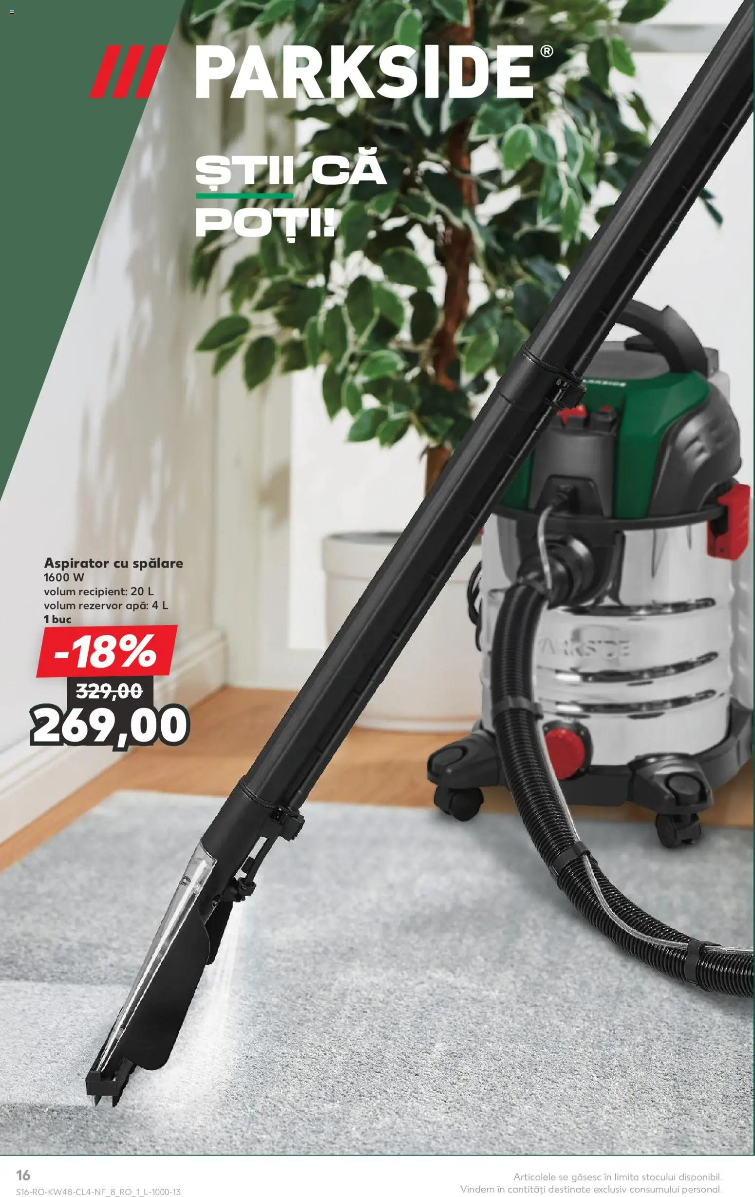 Catalog Kaufland 26 Noiembrie - 1 Decembrie 2025 | Pagina 16 | Produse: Aspirator, Apă