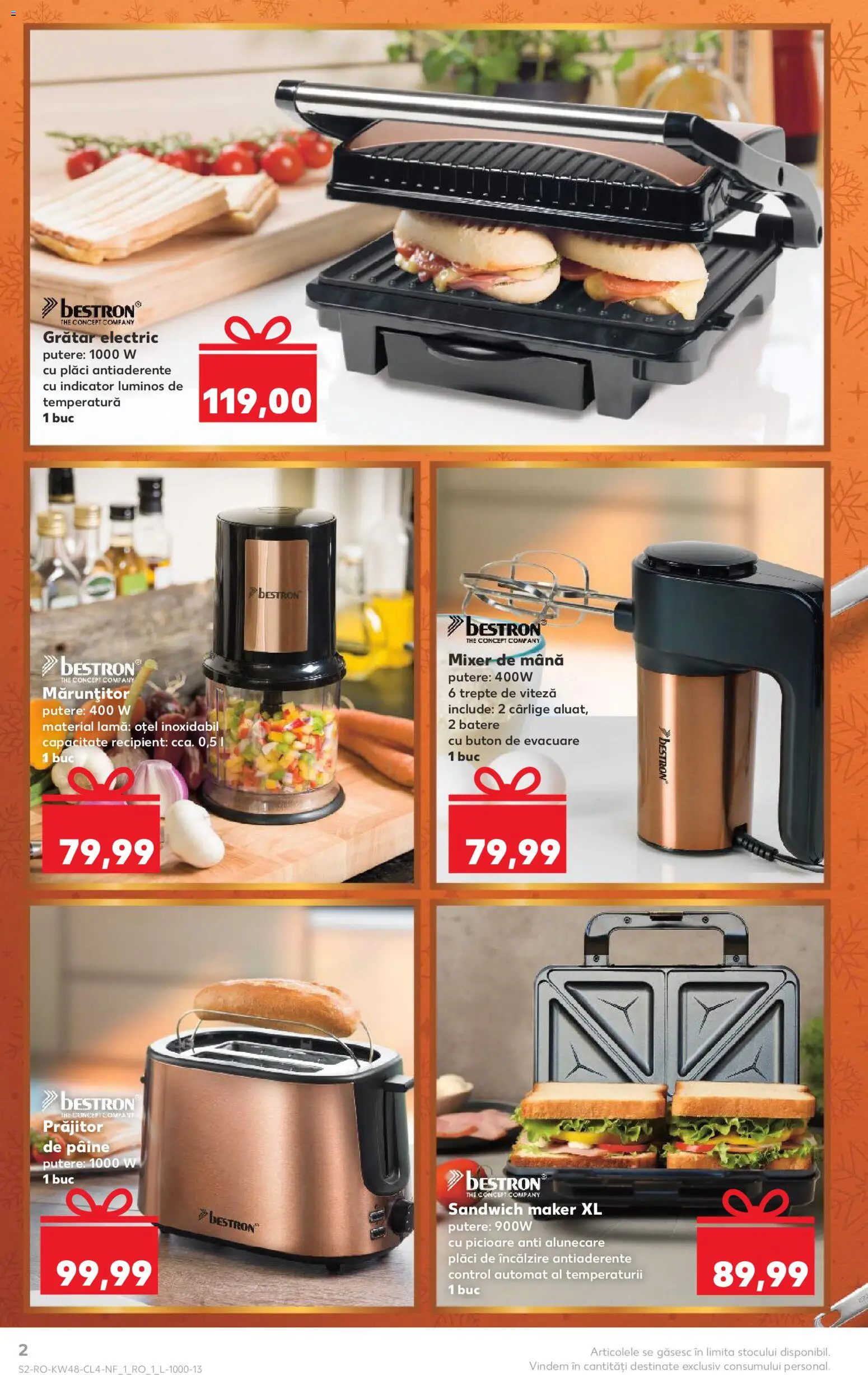 Catalog Kaufland 26 Noiembrie - 1 Decembrie 2025 | Pagina 2 | Produse: Mixer, Toaster, Grătar, Pâine