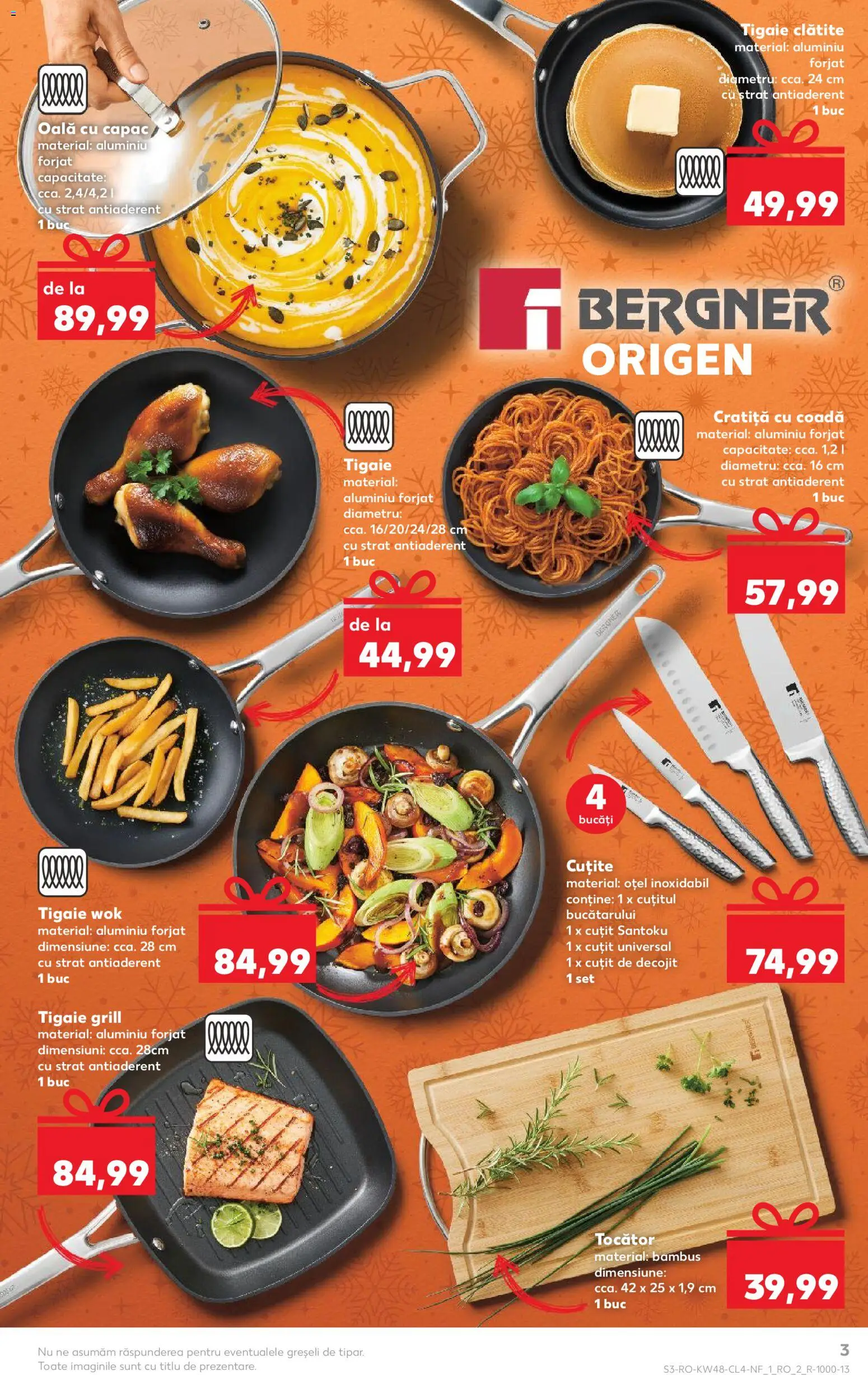 Catalog Kaufland 26 Noiembrie - 1 Decembrie 2025 | Pagina 3 | Produse: Tigaie, Grill, Oală, Clătite