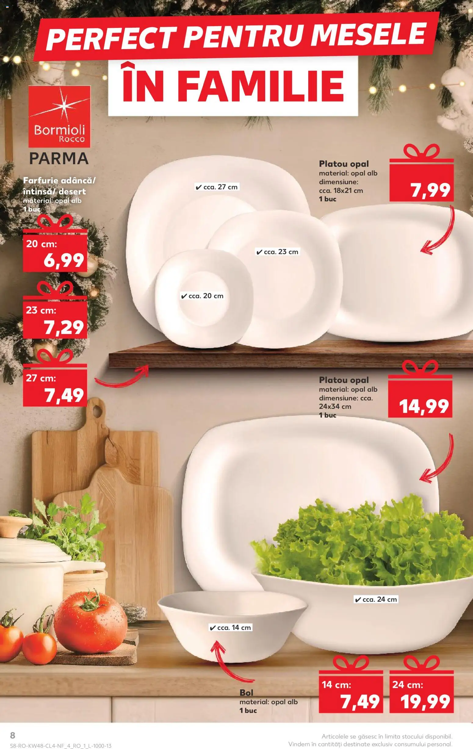 Catalog Kaufland 26 Noiembrie - 1 Decembrie 2025 | Pagina 8 | Produse: Bol, Farfurie