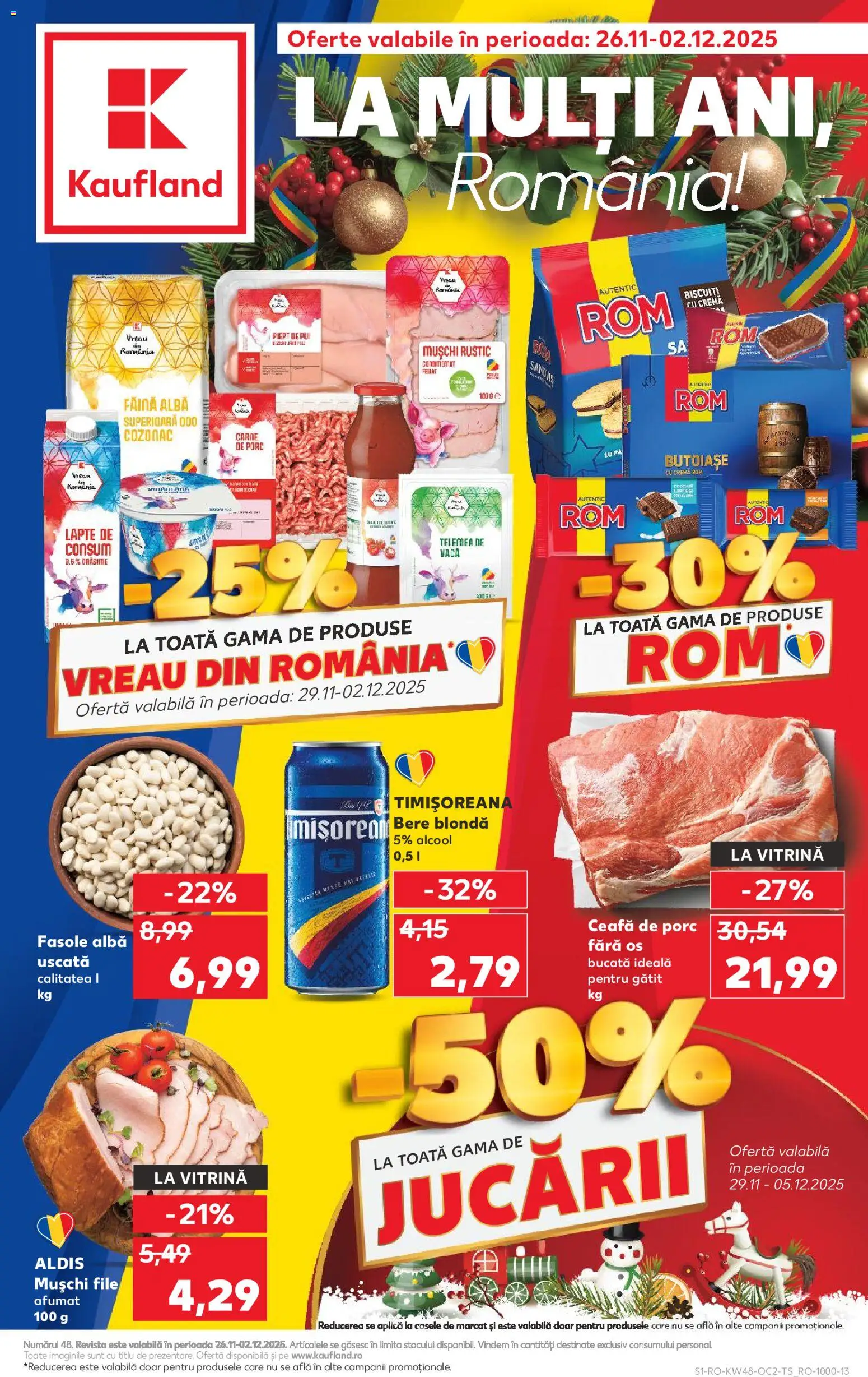 Catalog Kaufland 26 Noiembrie - 1 Decembrie 2025 | Pagina 1 | Produse: Keçeli kalem, Hacıyatmaz Kedi Oyuncağı, Cremă, Biscuiți