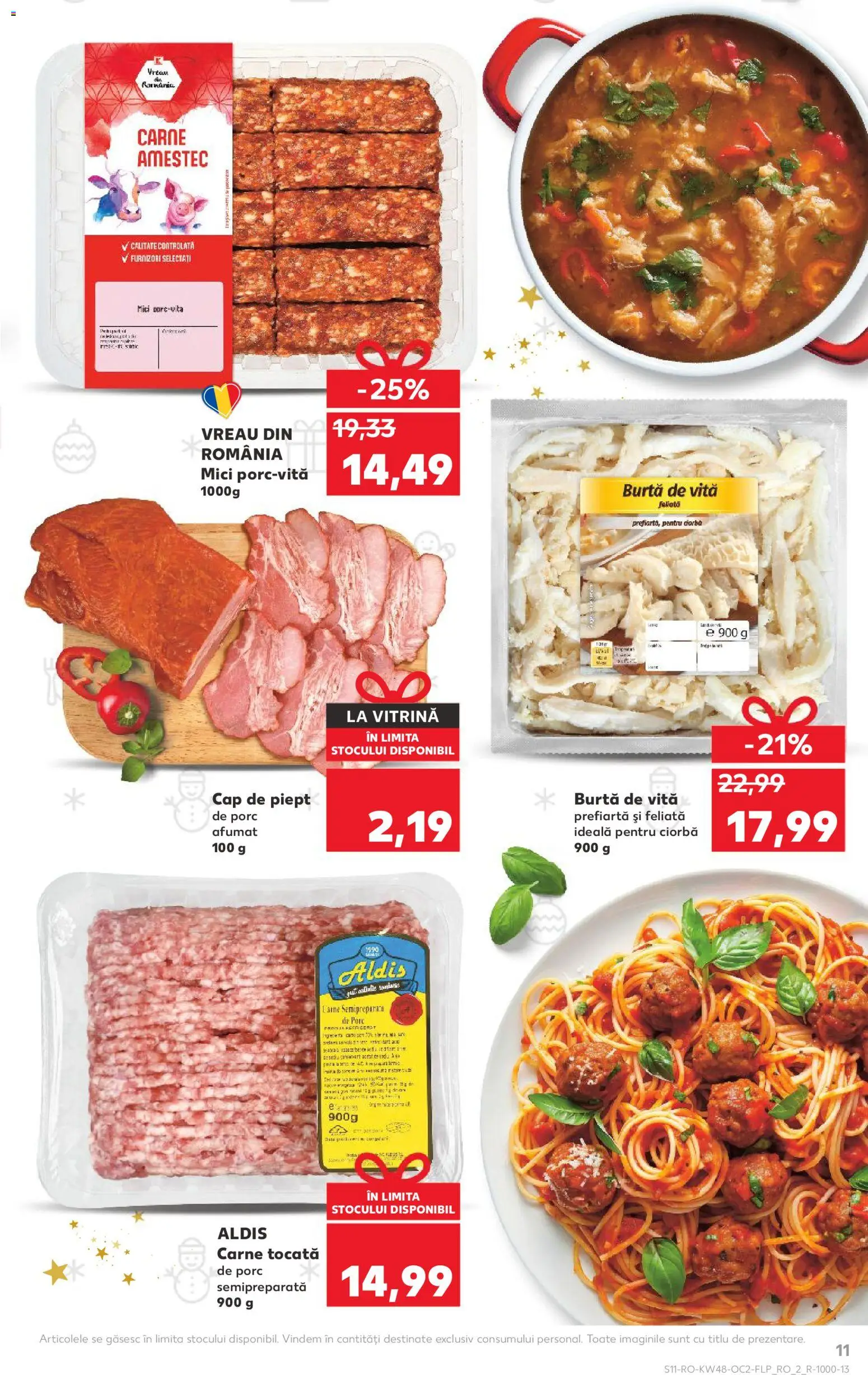 Catalog Kaufland 26 Noiembrie - 1 Decembrie 2025 | Pagina 11 | Produse: Vitrină, Mici, Carne tocată
