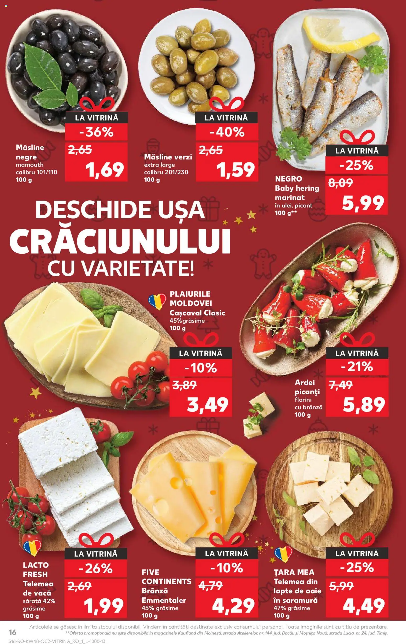 Catalog Kaufland 26 Noiembrie - 1 Decembrie 2025 | Pagina 16 | Produse: Vitrină, Cașcaval, Ardei, Brânză