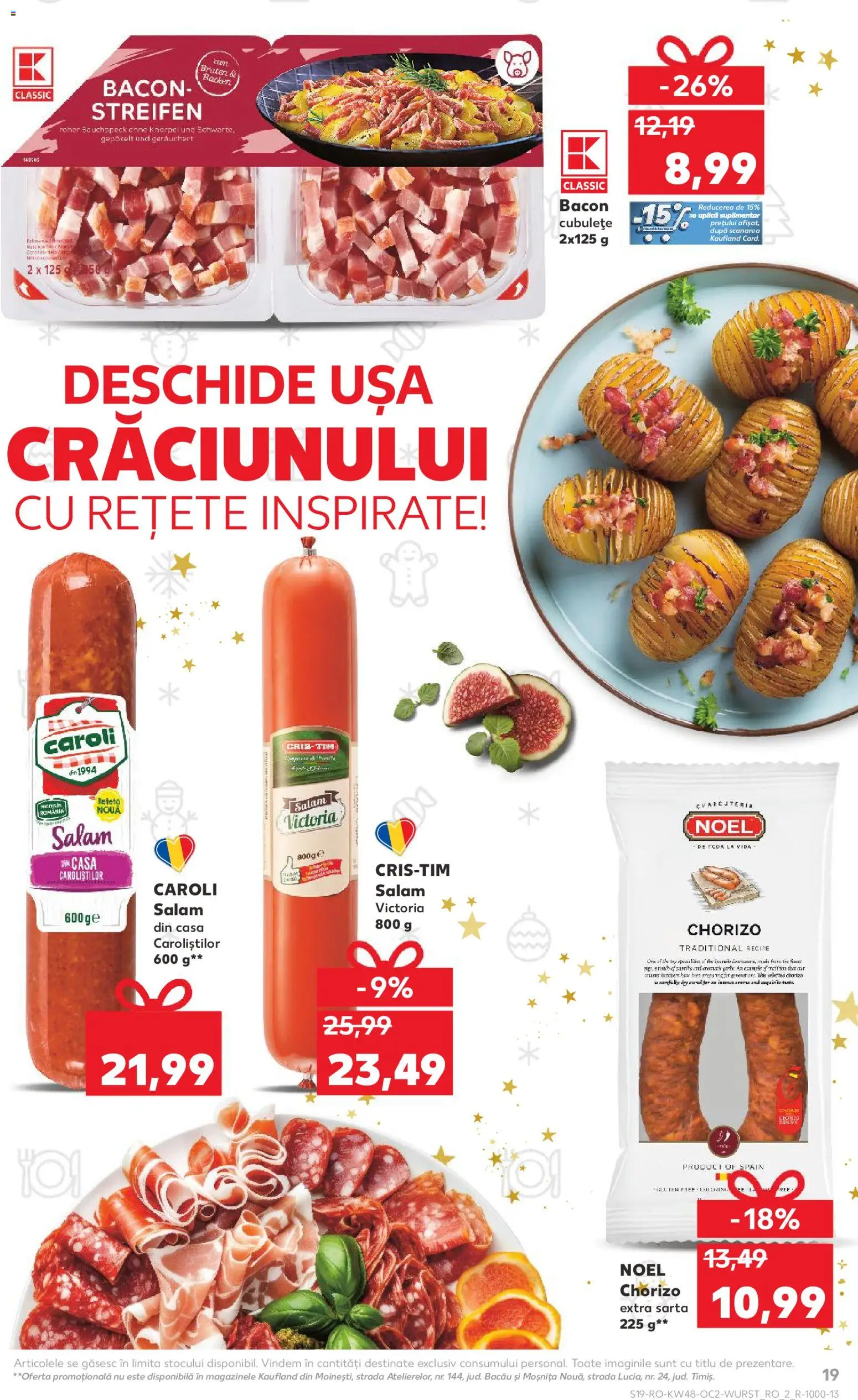 Catalog Kaufland 26 Noiembrie - 1 Decembrie 2025 | Pagina 19 | Produse: Bacon, Salam, Ușă