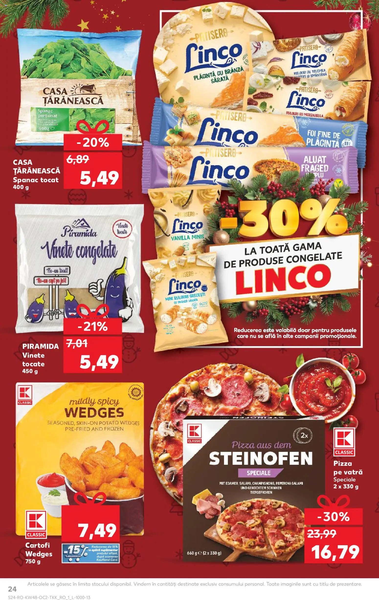 Catalog Kaufland 26 Noiembrie - 1 Decembrie 2025 | Pagina 24 | Produse: Aluat, Mozzarella, Brânză, Smântână