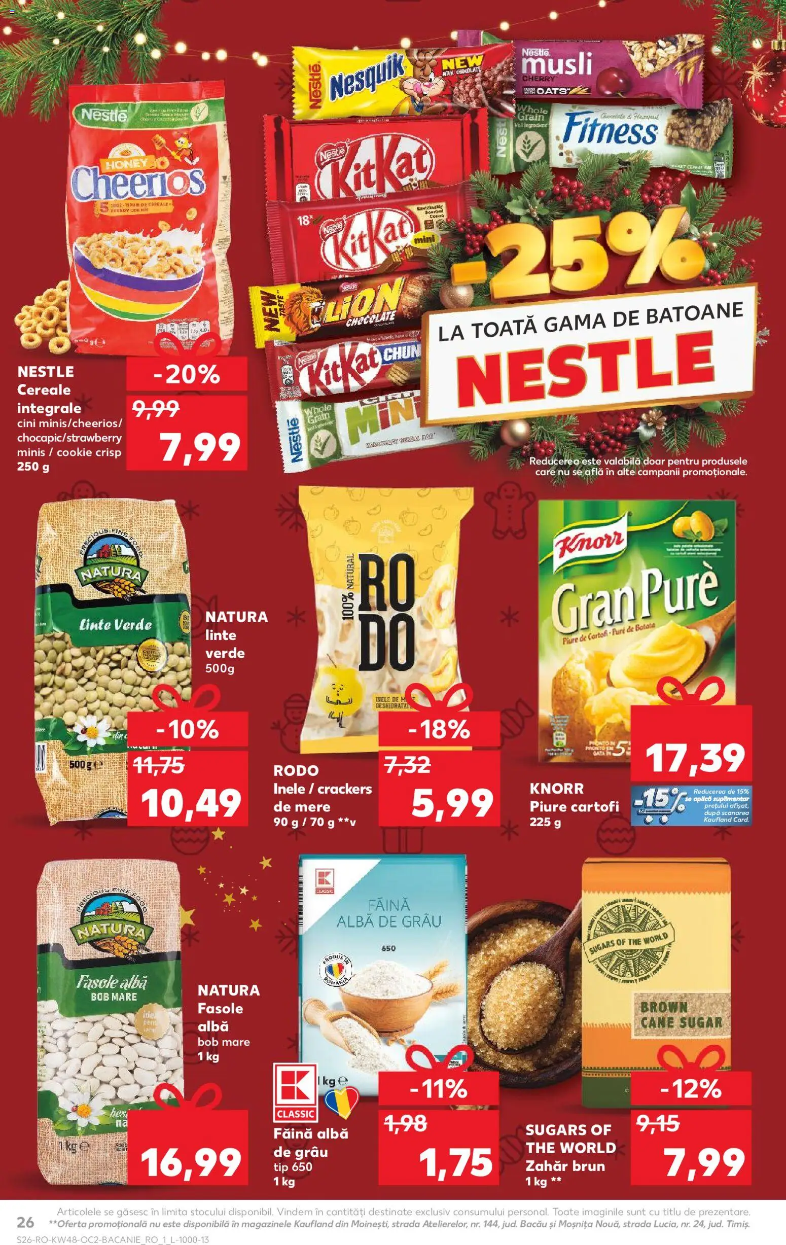 Catalog Kaufland 26 Noiembrie - 1 Decembrie 2025 | Pagina 26 | Produse: Făină, Cereale, Fasole albă, Zahăr