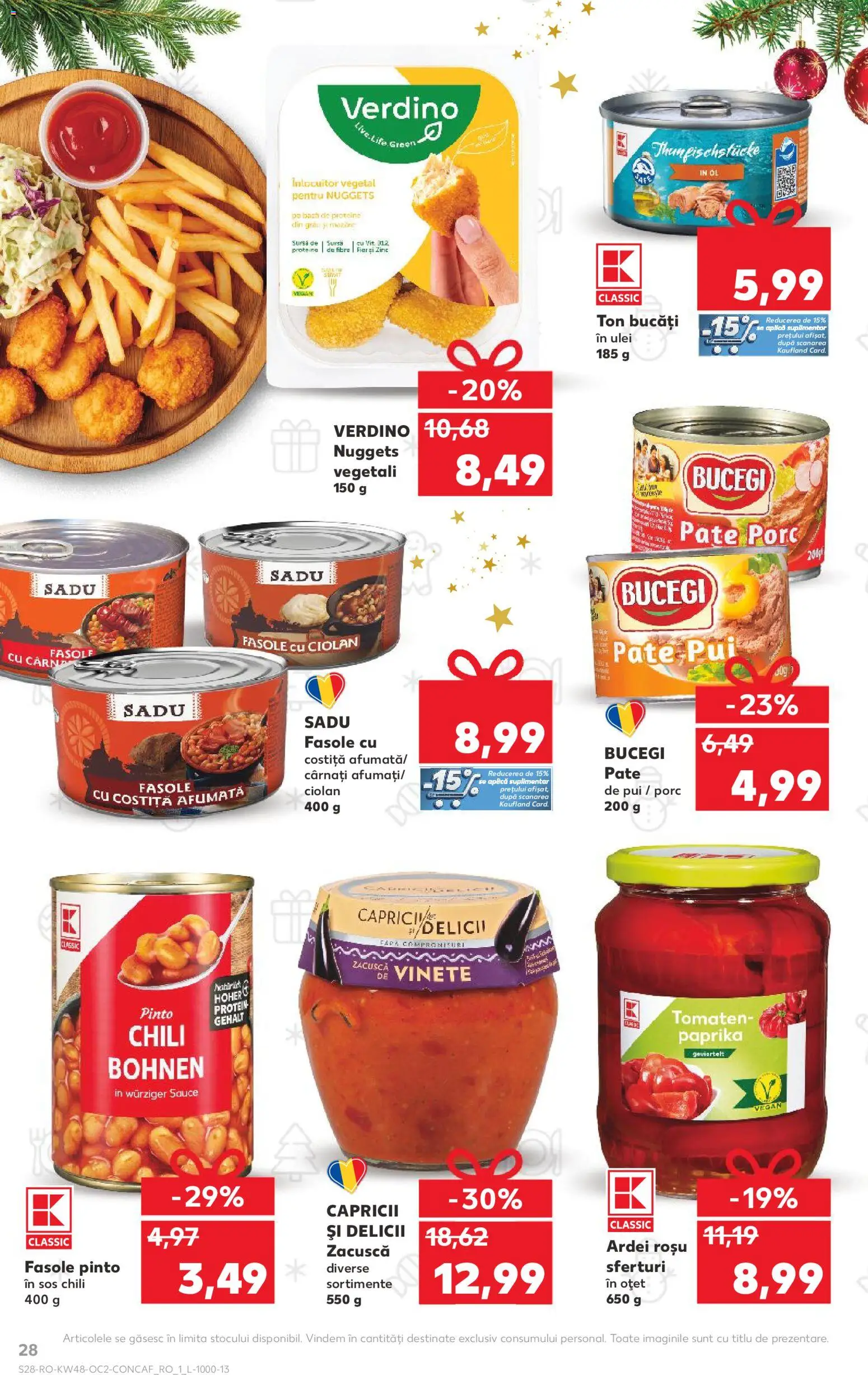 Catalog Kaufland 26 Noiembrie - 1 Decembrie 2025 | Pagina 28 | Produse: Hacıyatmaz Kedi Oyuncağı, Ardei, Oțet, Cârnați