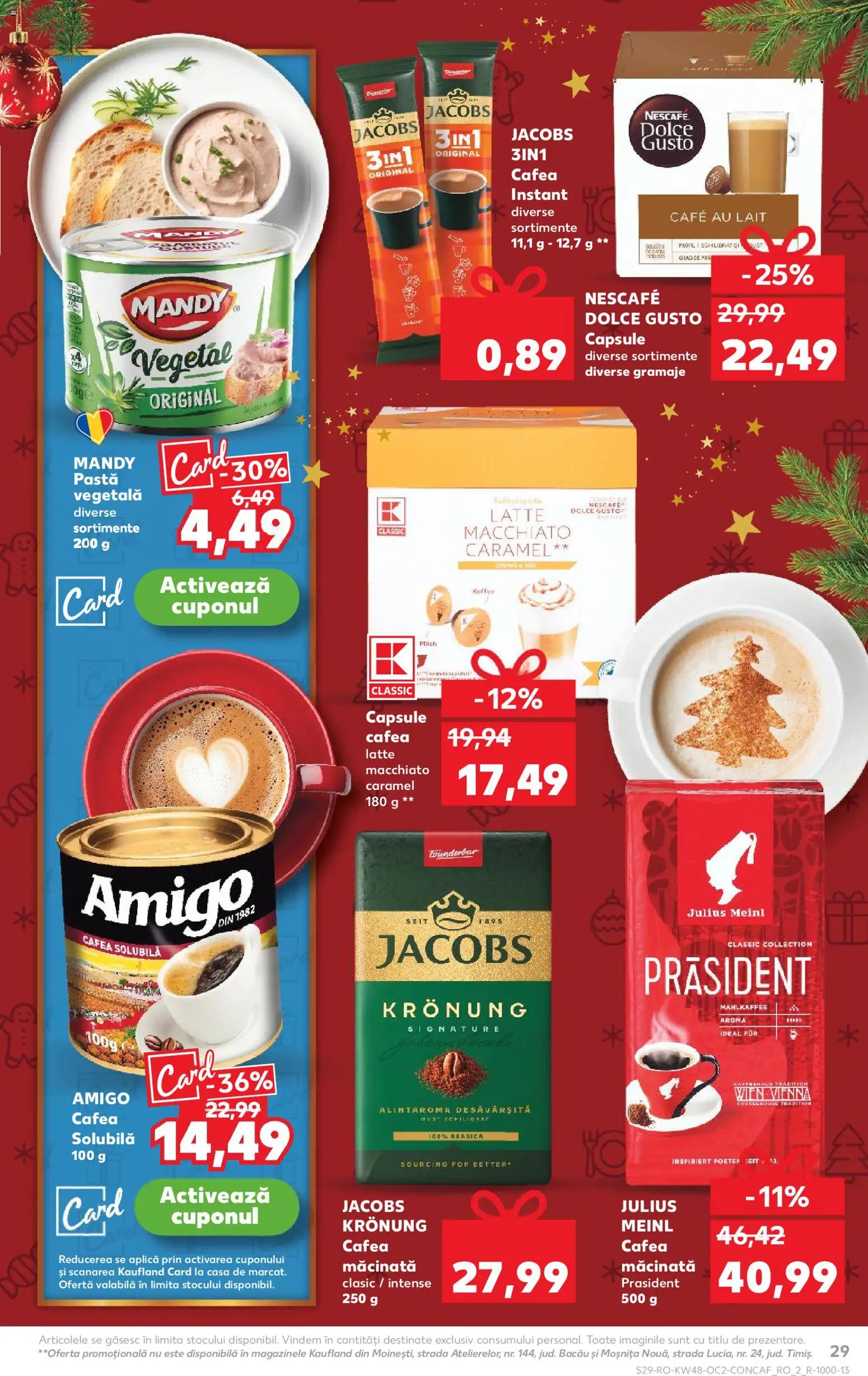 Catalog Kaufland 26 Noiembrie - 1 Decembrie 2025 | Pagina 29 | Produse: Köpek çiti, Cafea
