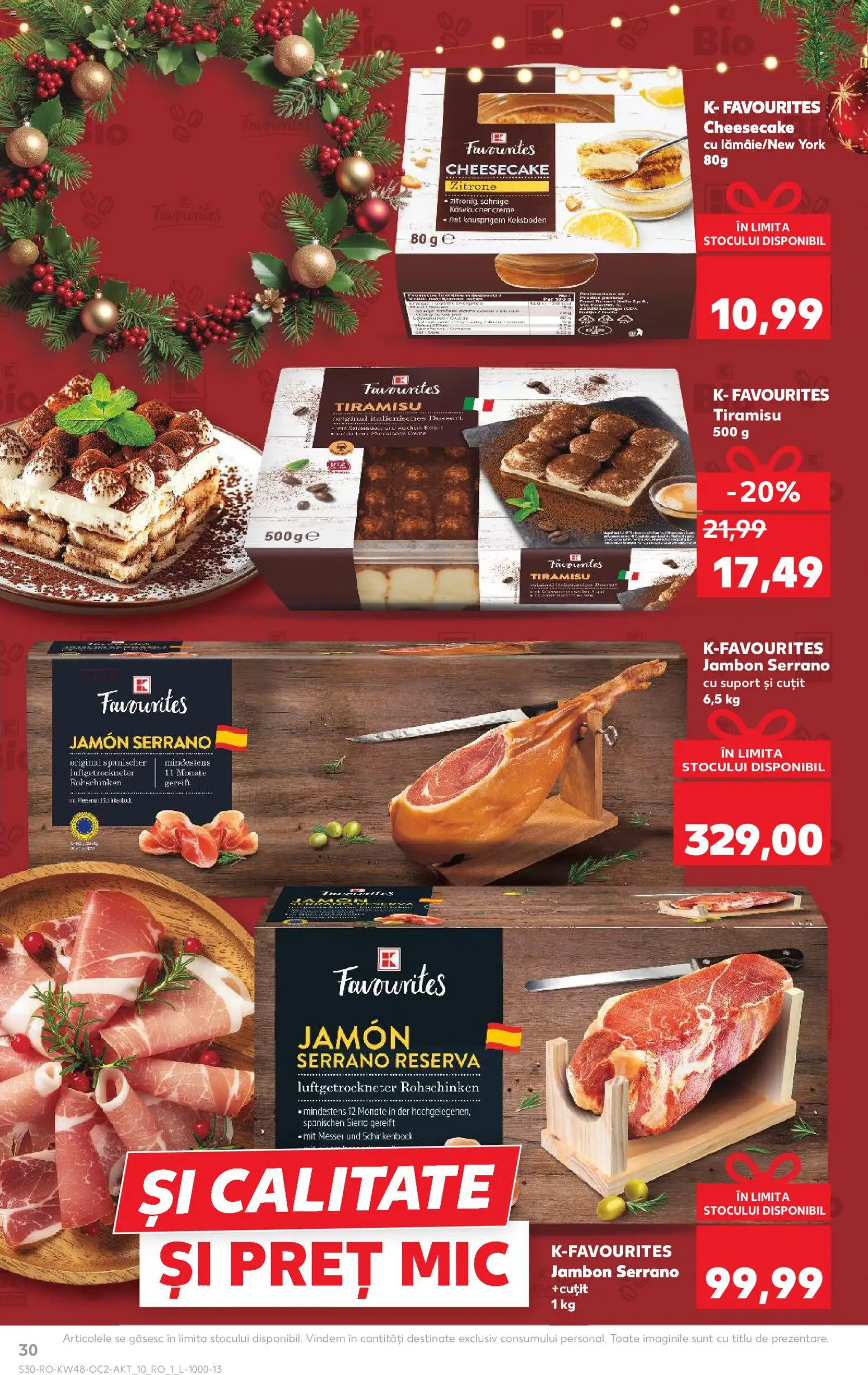 Catalog Kaufland 26 Noiembrie - 1 Decembrie 2025 | Pagina 30 | Produse: Cuțit, Tiramisu