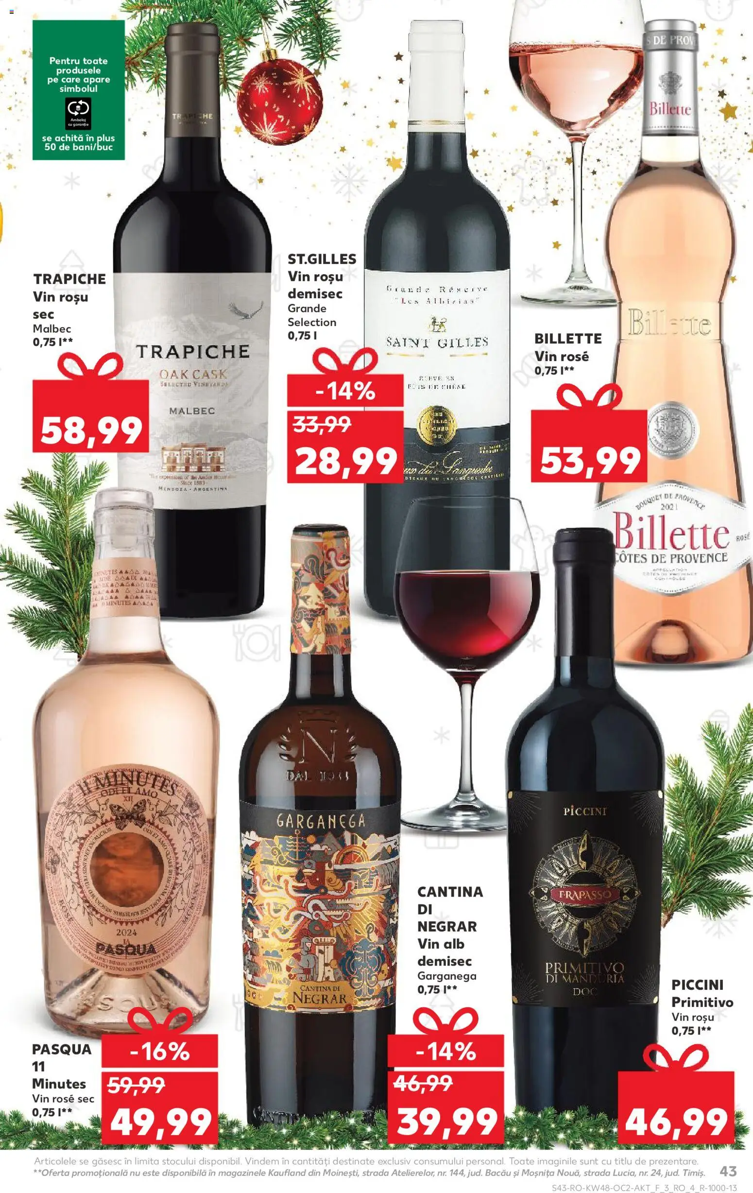 Catalog Kaufland 26 Noiembrie - 1 Decembrie 2025 | Pagina 43 | Produse: Vin