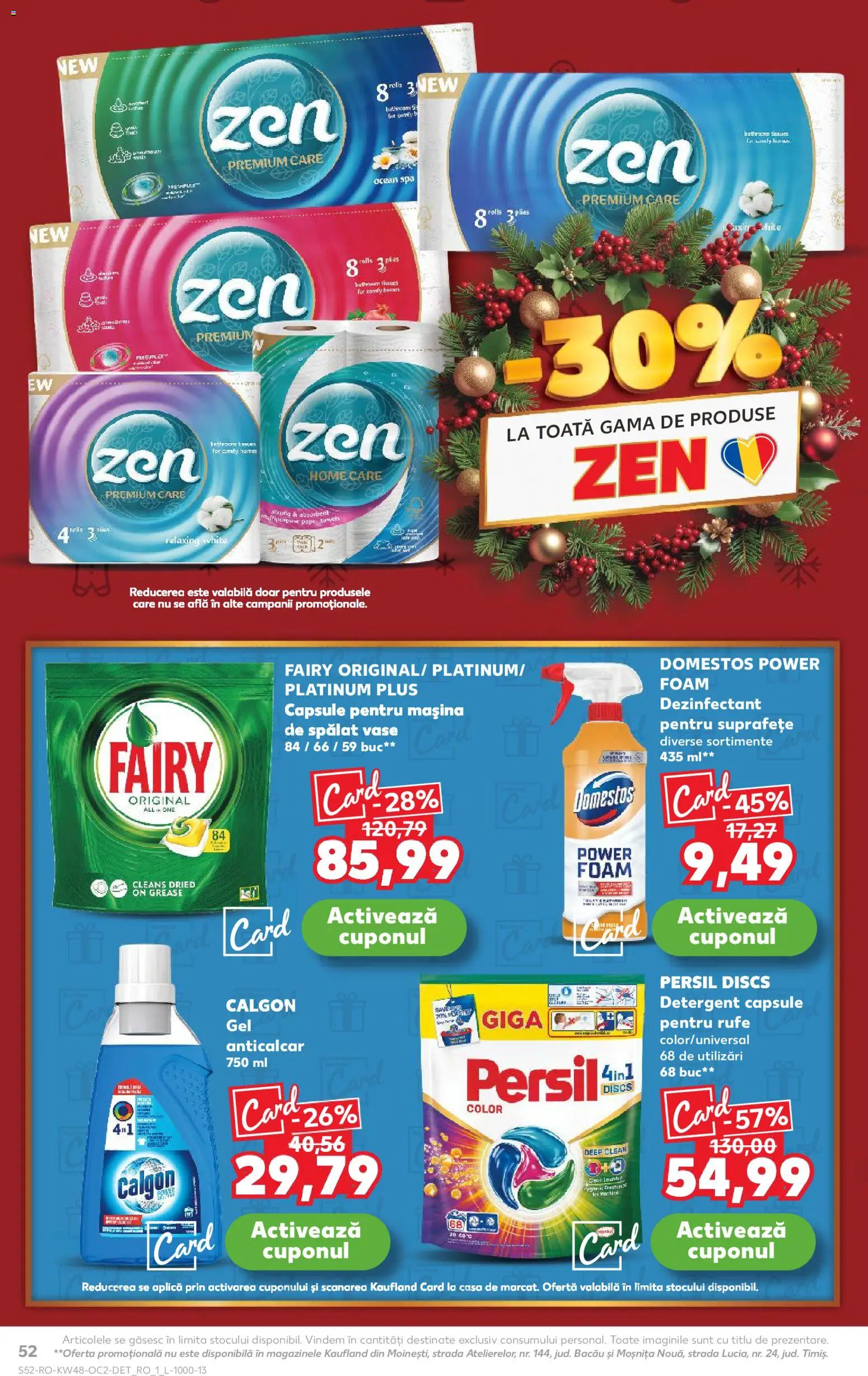 Catalog Kaufland 26 Noiembrie - 1 Decembrie 2025 | Pagina 52 | Produse: Pomelo, Mașină De Spălat Vase, Detergent, Capsule pentru mașina de spălat