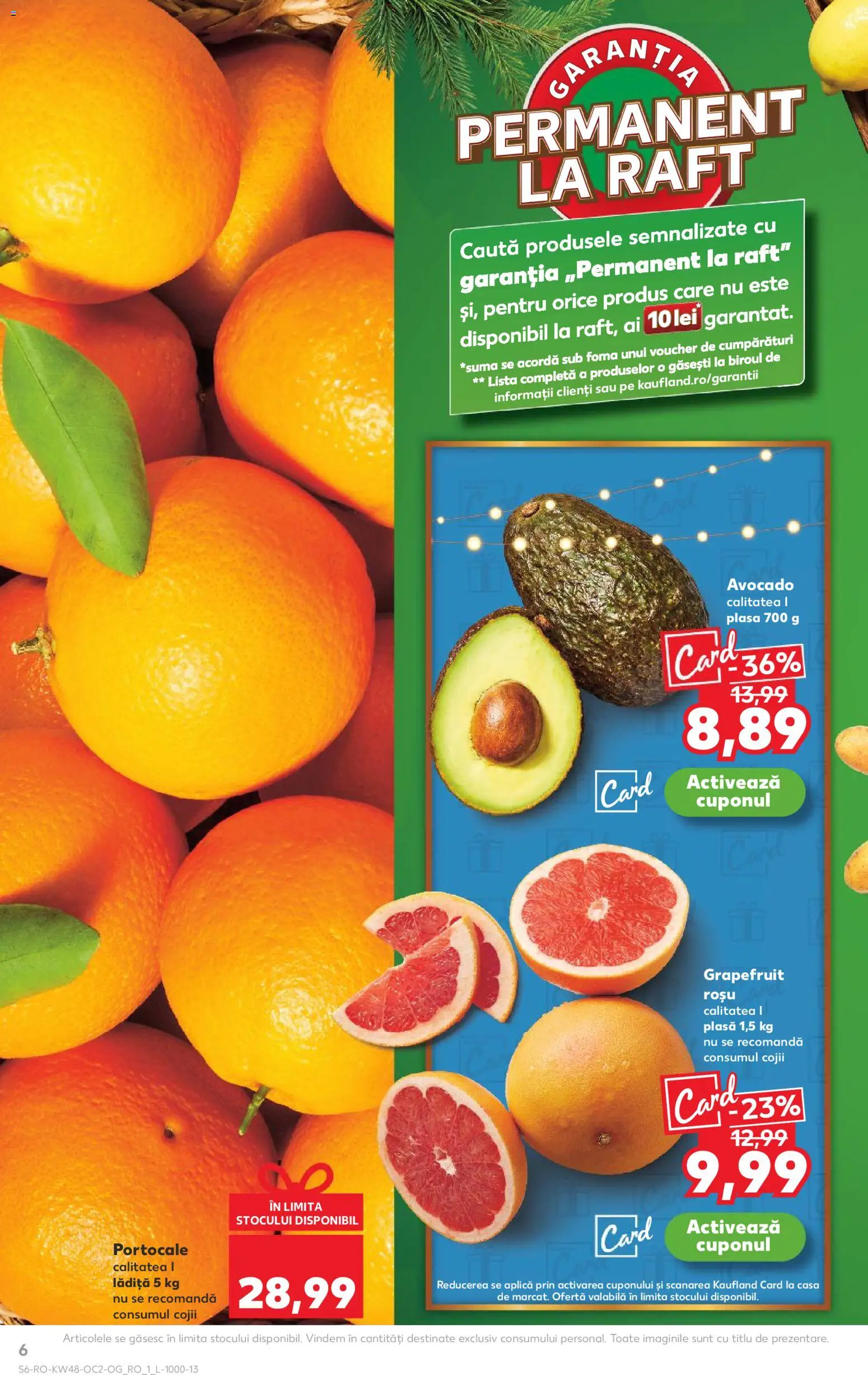 Catalog Kaufland 26 Noiembrie - 1 Decembrie 2025 | Pagina 6 | Produse: Raft, Portocale, Avocado