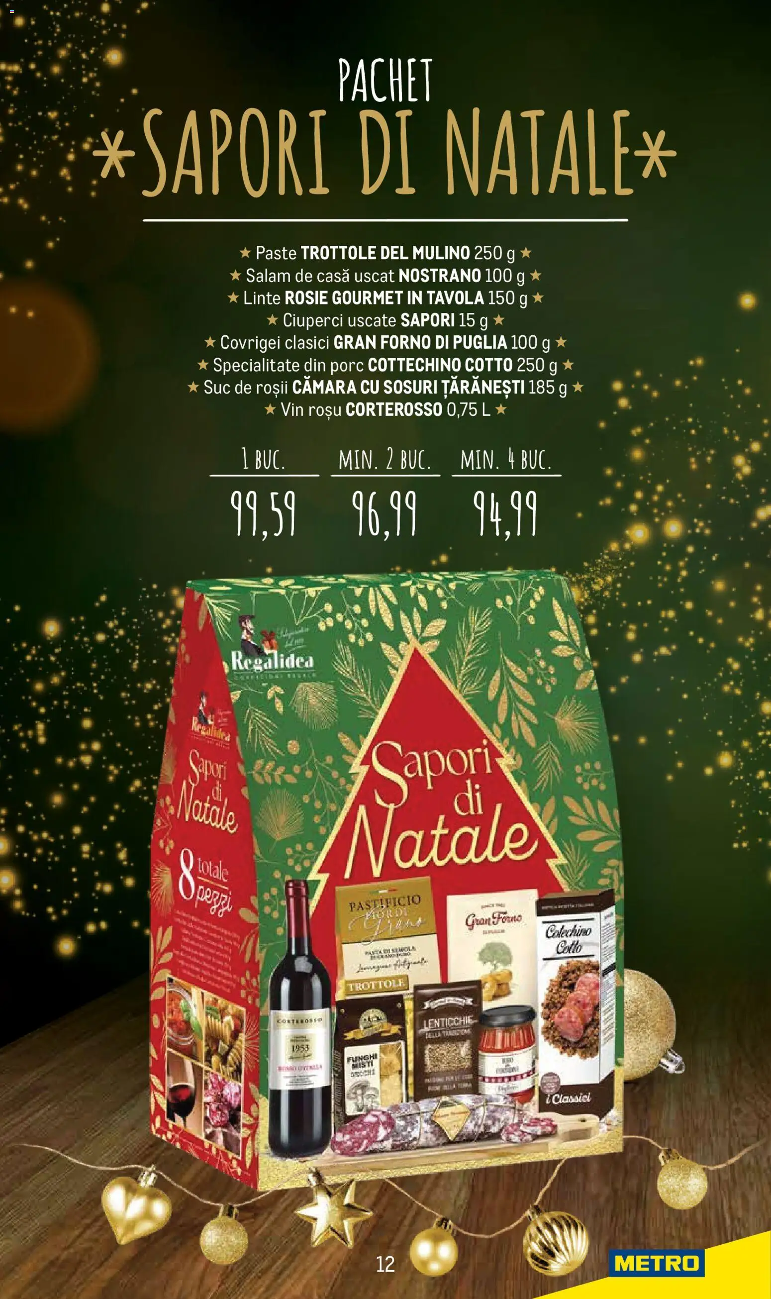 Catalog METRO 24 Noiembrie - 23 Decembrie 2025 | Pagina 12 | Produse: Covrigei, Suc, Roșii, Paste