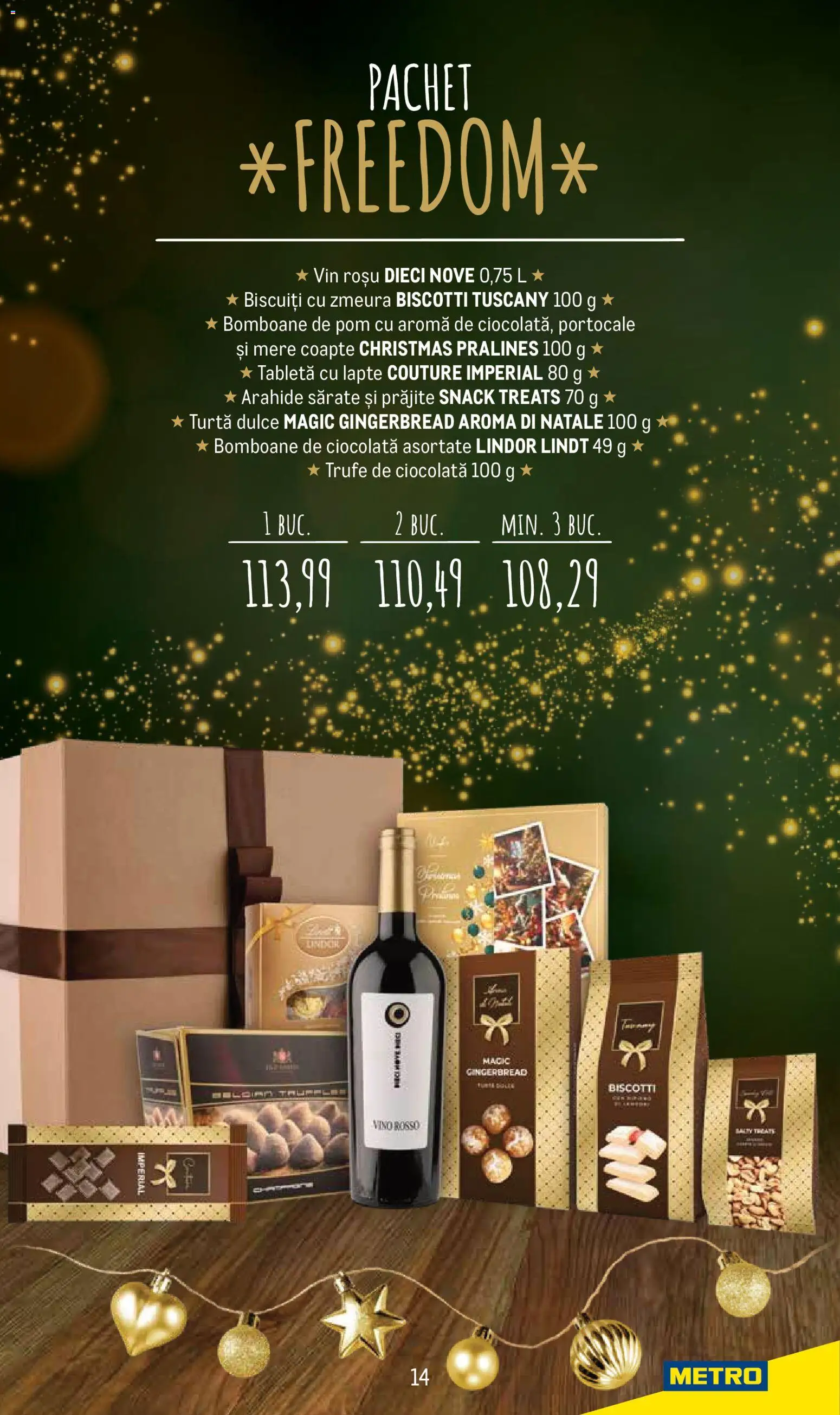 Catalog METRO 24 Noiembrie - 23 Decembrie 2025 | Pagina 14 | Produse: Zmeură, Tabletă, Bomboane, Turtă dulce