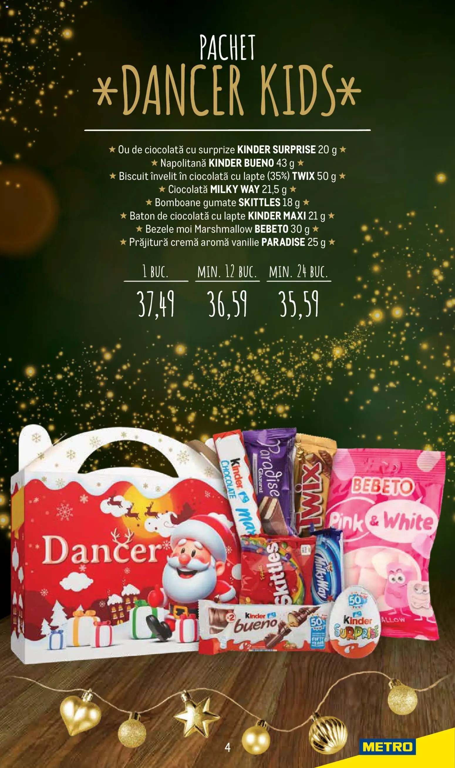 Catalog METRO 24 Noiembrie - 23 Decembrie 2025 | Pagina 4 | Produse: Prăjitură, Lapte, Cremă, Bomboane