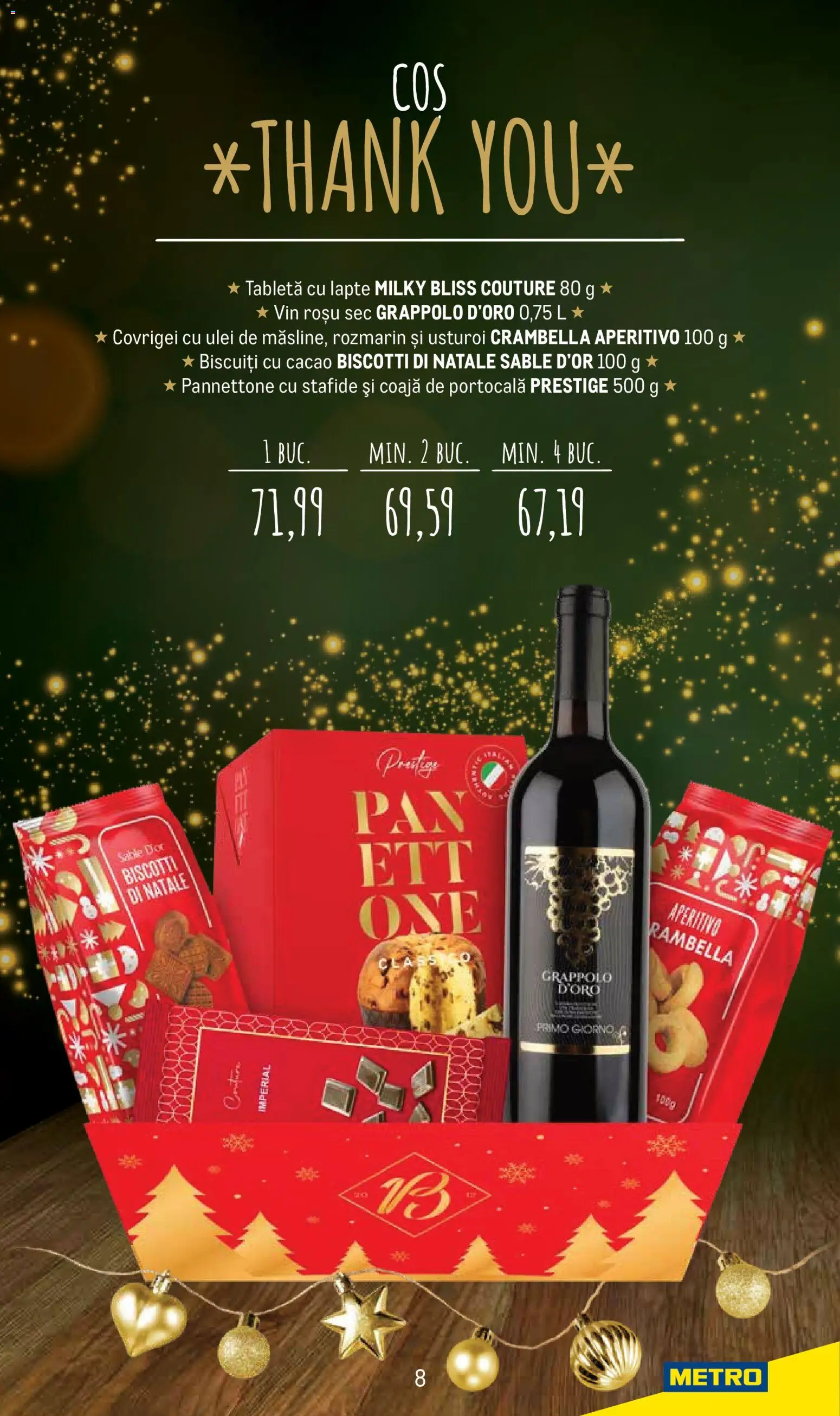 Catalog METRO 24 Noiembrie - 23 Decembrie 2025 | Pagina 8 | Produse: Lapte, Cacao, Stafide, Usturoi