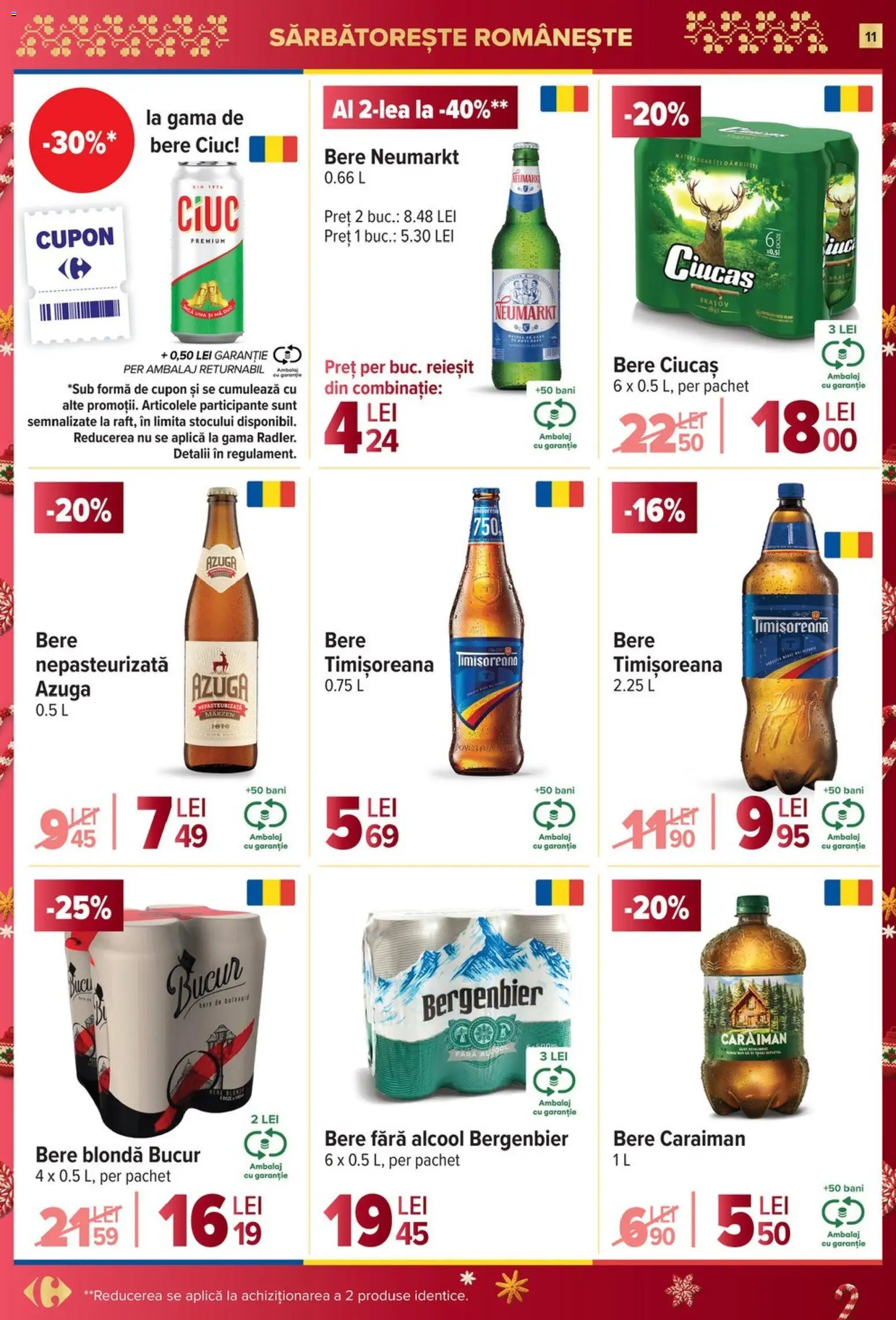 Catalog Carrefour 26 Noiembrie - 1 Decembrie 2025 | Pagina 11 | Produse: Bere, Plastik Kulübe