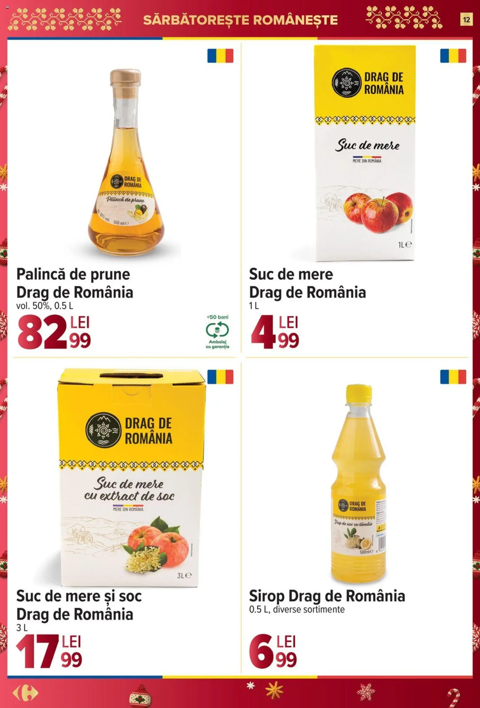 Catalog Carrefour 26 Noiembrie - 1 Decembrie 2025 | Pagina 12 | Produse: Suc, Mere, Prune, Sirop
