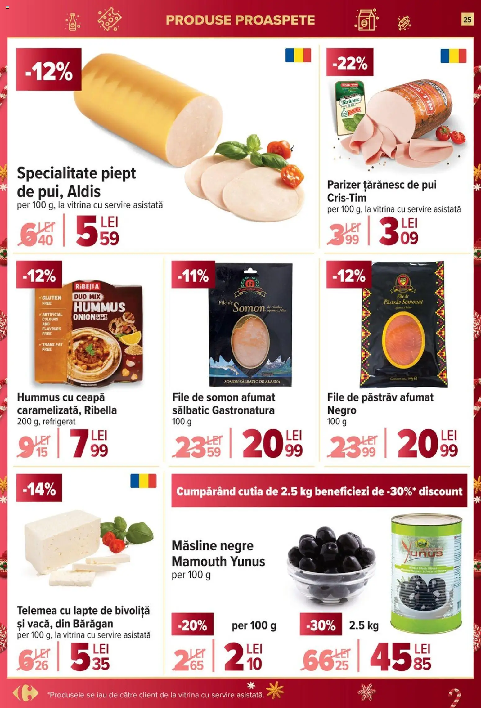 Catalog Carrefour 26 Noiembrie - 1 Decembrie 2025 | Pagina 25 | Produse: Hacıyatmaz Kedi Oyuncağı, Măsline, Parizer, Ceapă