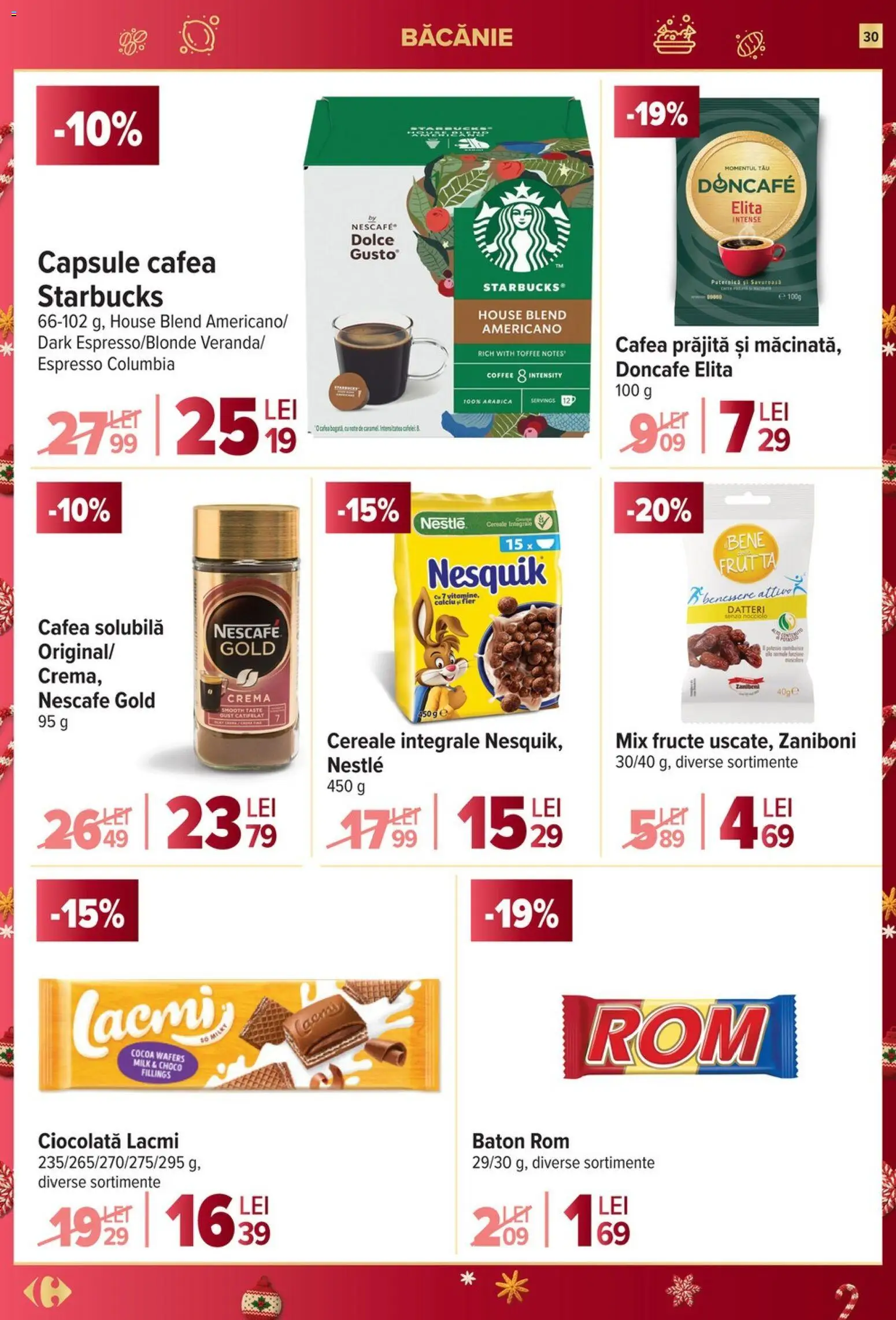 Catalog Carrefour 26 Noiembrie - 1 Decembrie 2025 | Pagina 30 | Produse: Cremă, Cafea, Cereale, Fructe