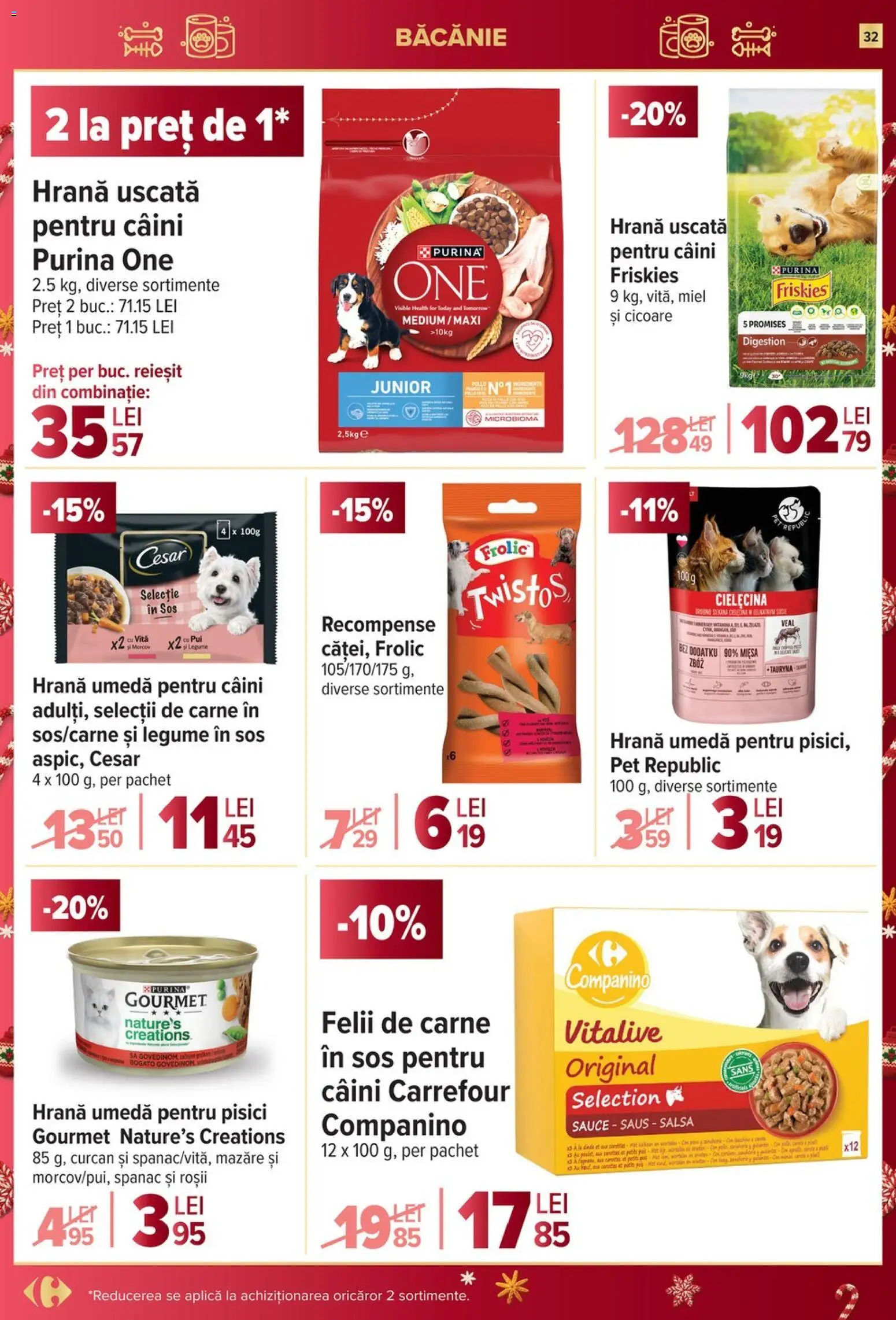 Catalog Carrefour 26 Noiembrie - 1 Decembrie 2025 | Pagina 32 | Produse: Mazăre, Hacıyatmaz Kedi Oyuncağı, Legume, Sos