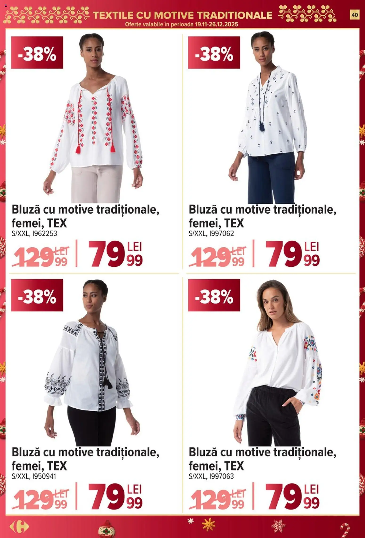 Catalog Carrefour 26 Noiembrie - 1 Decembrie 2025 | Pagina 40 | Produse: Bluză