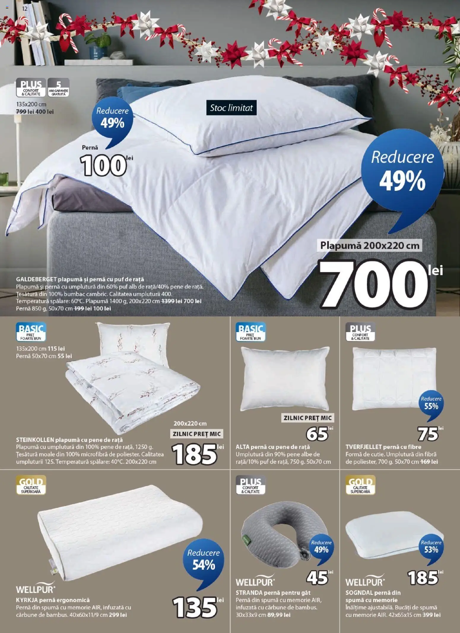 Catalog JYSK 25 Noiembrie - 23 Decembrie 2025 | Pagina 12 | Produse: Memorie, Pernă, Plapumă, Rață