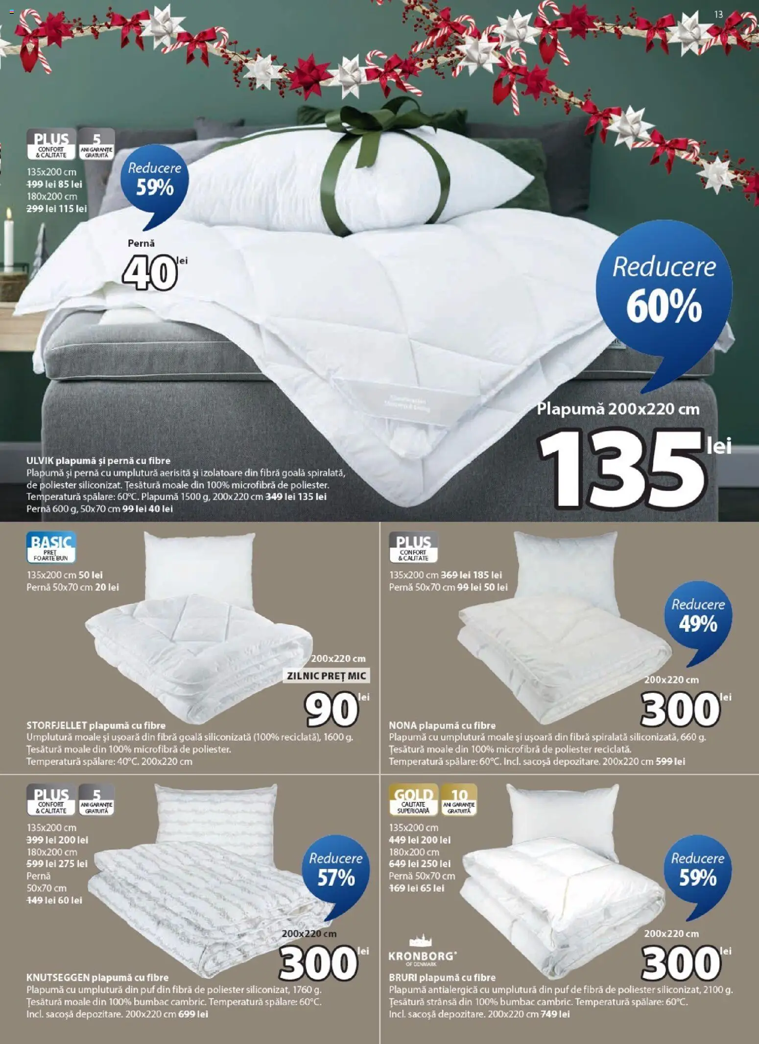 Catalog JYSK 25 Noiembrie - 23 Decembrie 2025 | Pagina 13 | Produse: Pernă, Plapumă