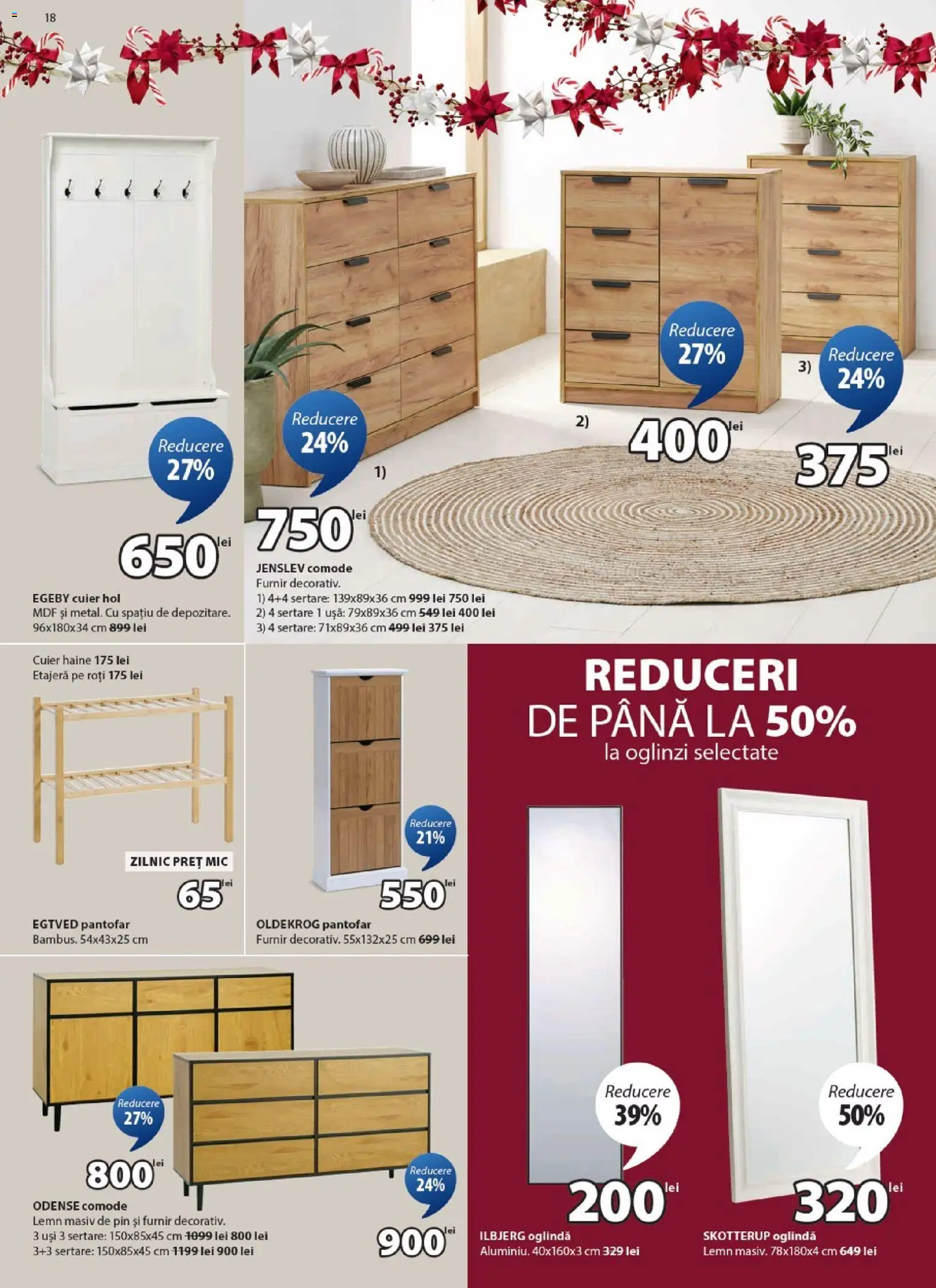 Catalog JYSK 25 Noiembrie - 23 Decembrie 2025 | Pagina 18 | Produse: Pantofar, Oglindă, Haine, Ușă