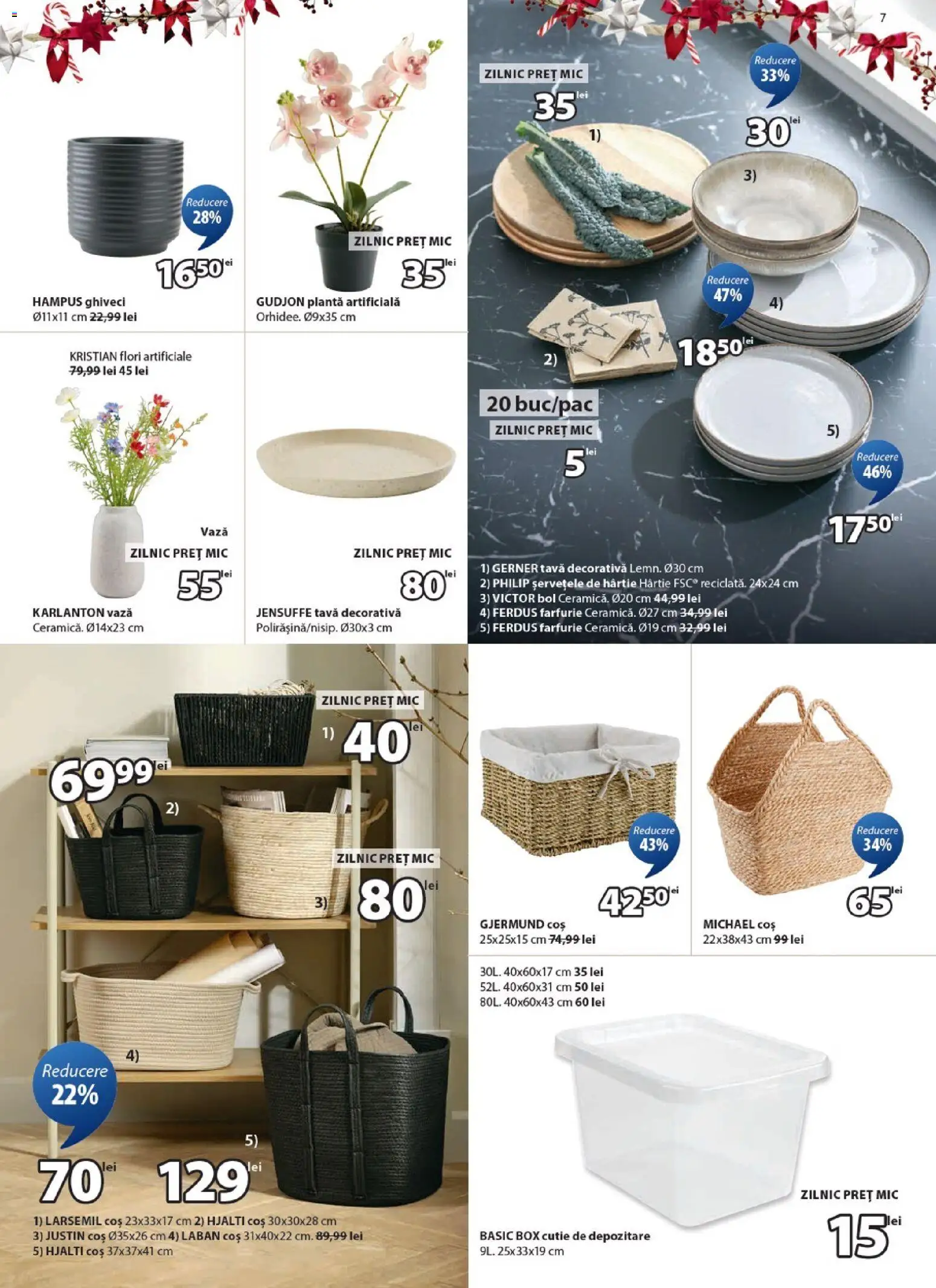 Catalog JYSK 25 Noiembrie - 23 Decembrie 2025 | Pagina 7 | Produse: Bol, Cutie, Vază, Farfurie