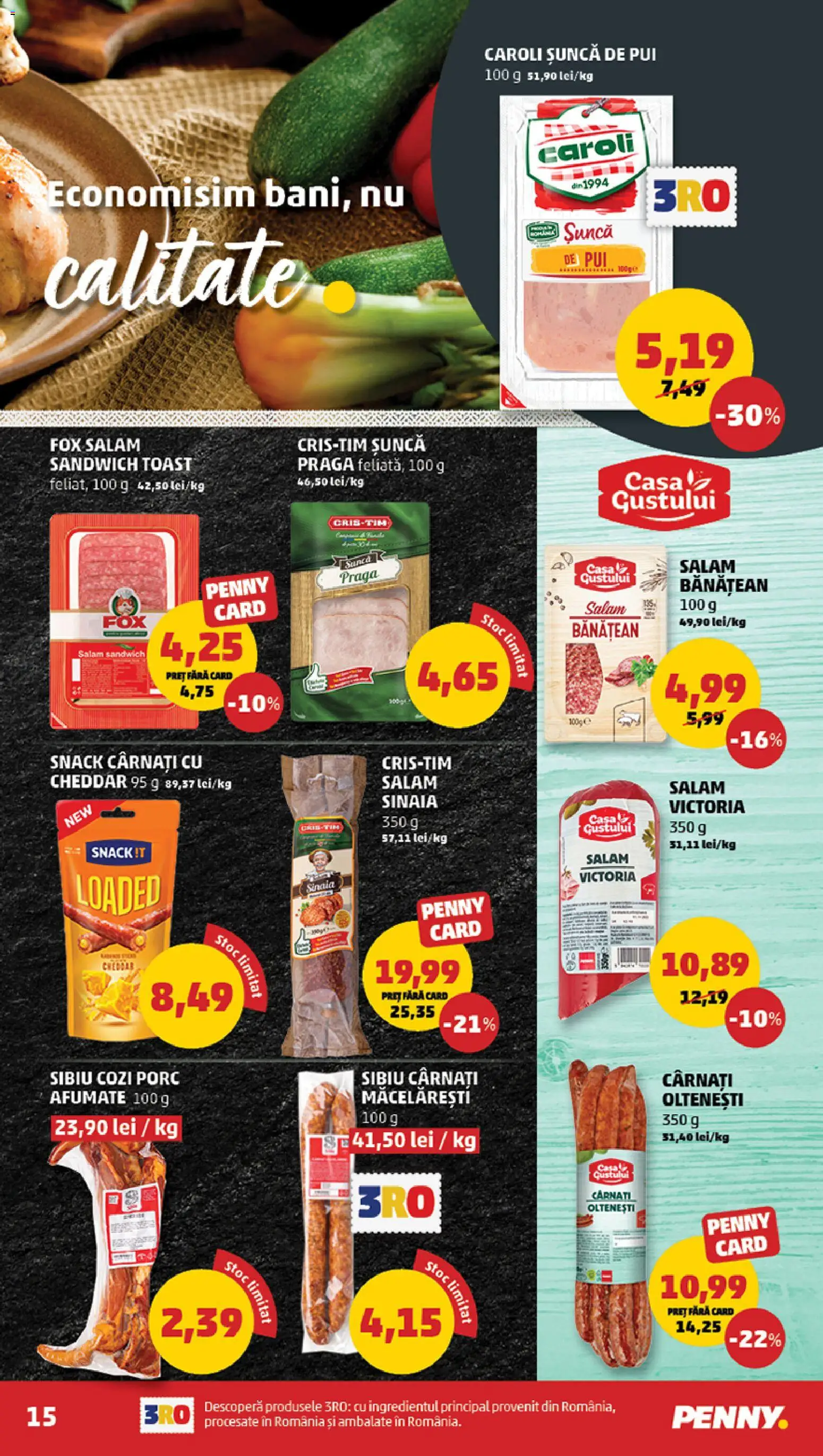 Catalog PENNY Market 26 Noiembrie - 1 Decembrie 2025 | Pagina 15 | Produse: Hacıyatmaz Kedi Oyuncağı, Salam, Șuncă, Cârnați