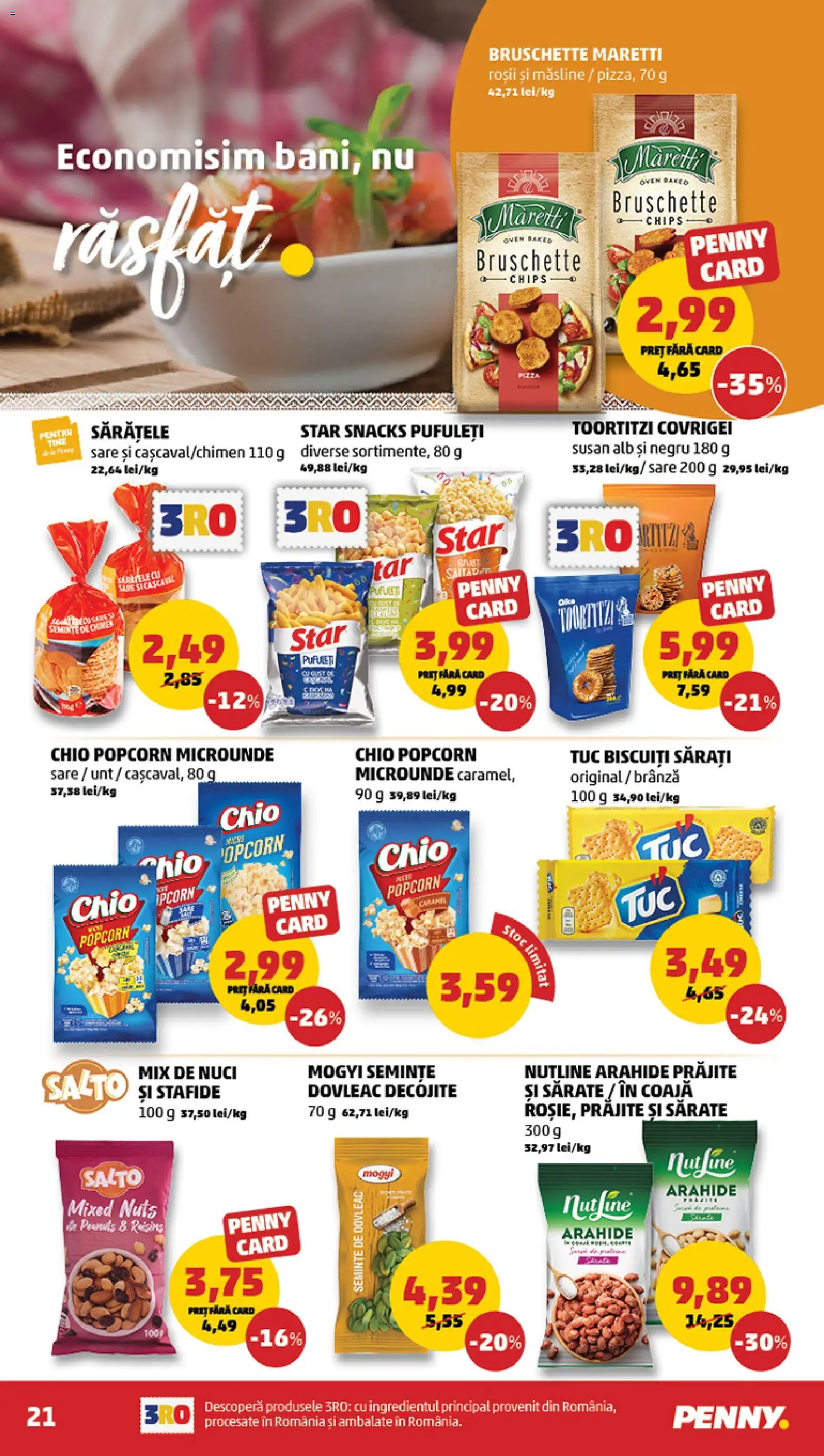 Catalog PENNY Market 26 Noiembrie - 1 Decembrie 2025 | Pagina 21 | Produse: Pufuleți, Biscuiți, Stafide, Sare