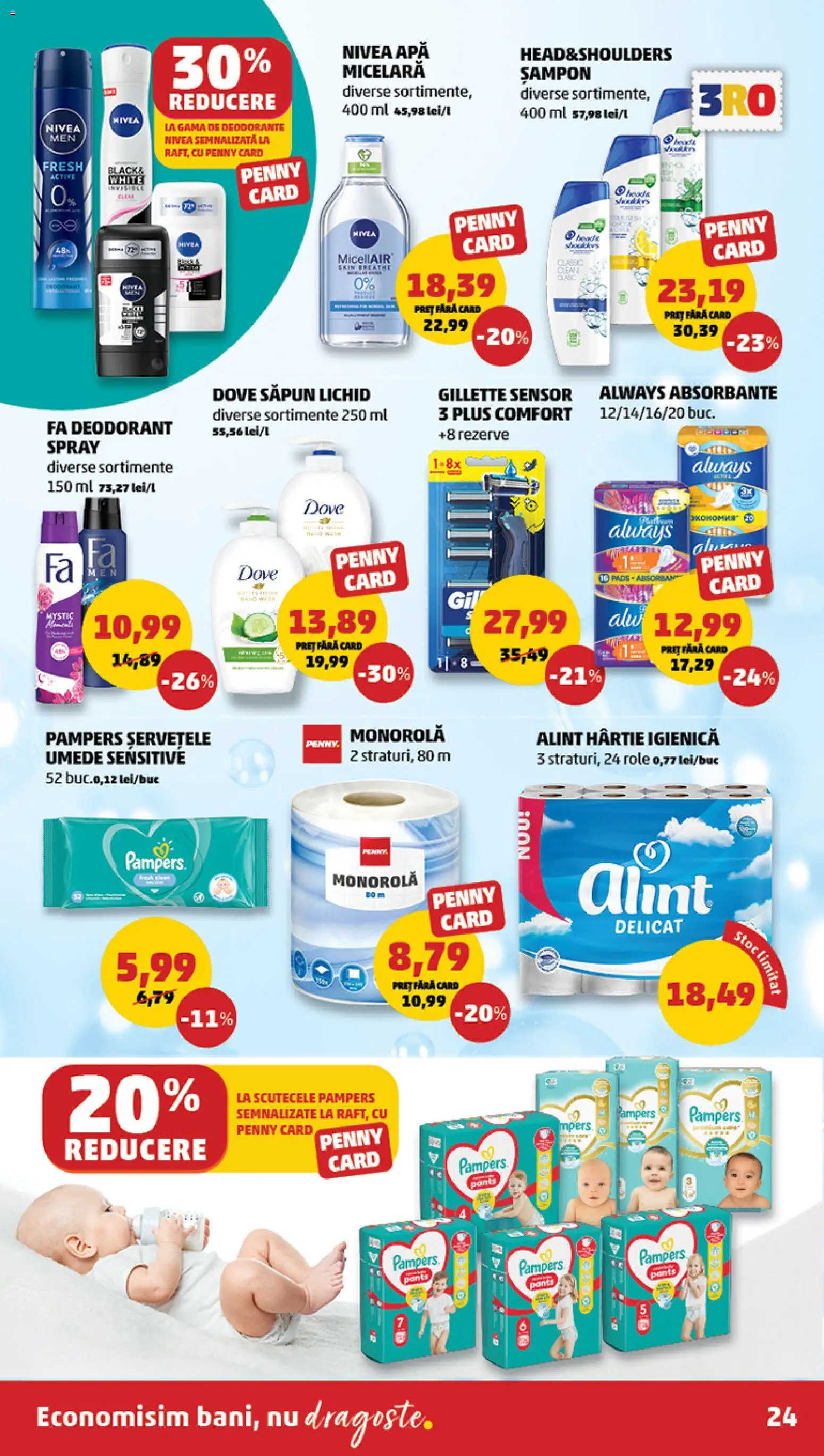 Catalog PENNY Market 26 Noiembrie - 1 Decembrie 2025 | Pagina 24 | Produse: Apă micelară, Săpun, Deodorant, Săpun lichid