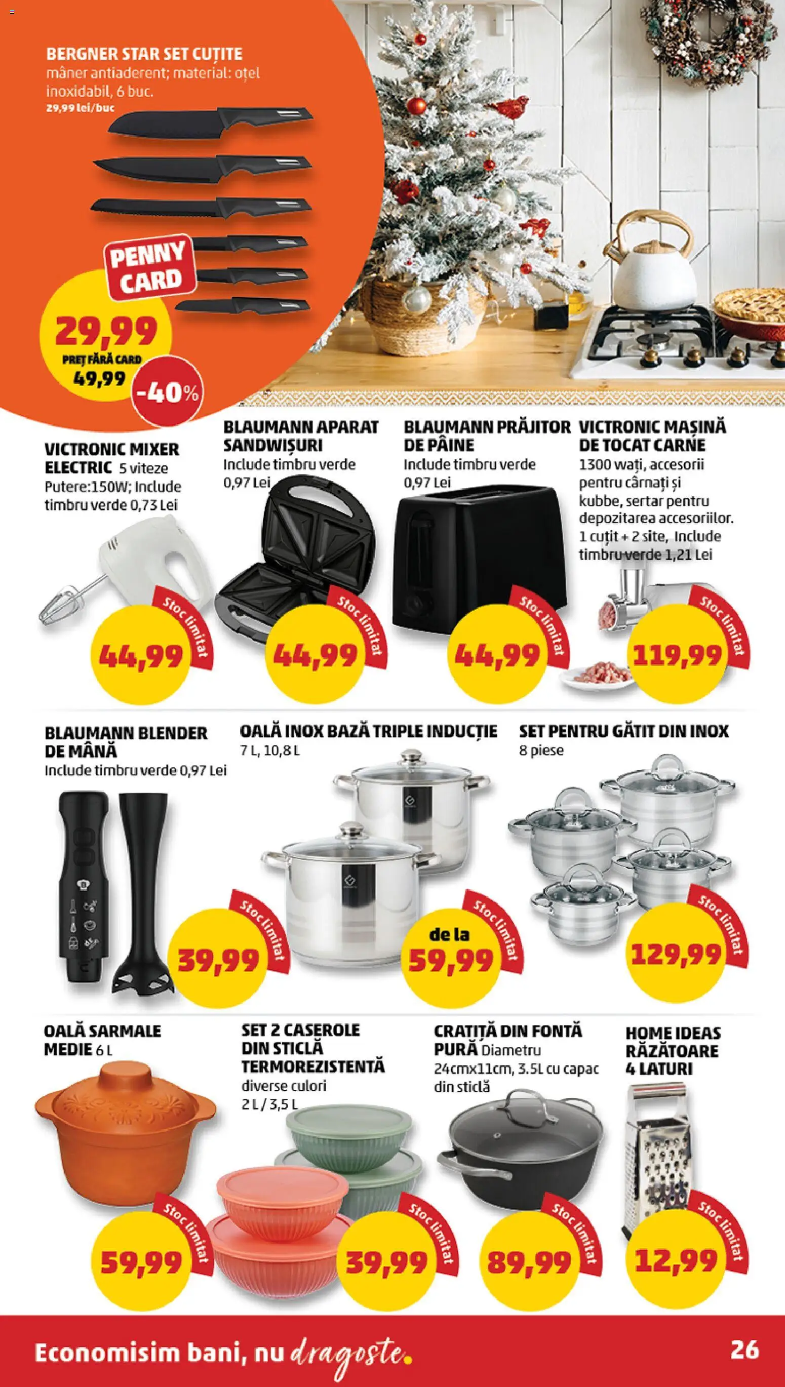 Catalog PENNY Market 26 Noiembrie - 1 Decembrie 2025 | Pagina 26 | Produse: Zımba teli, Oală, Toaster, Răzătoare