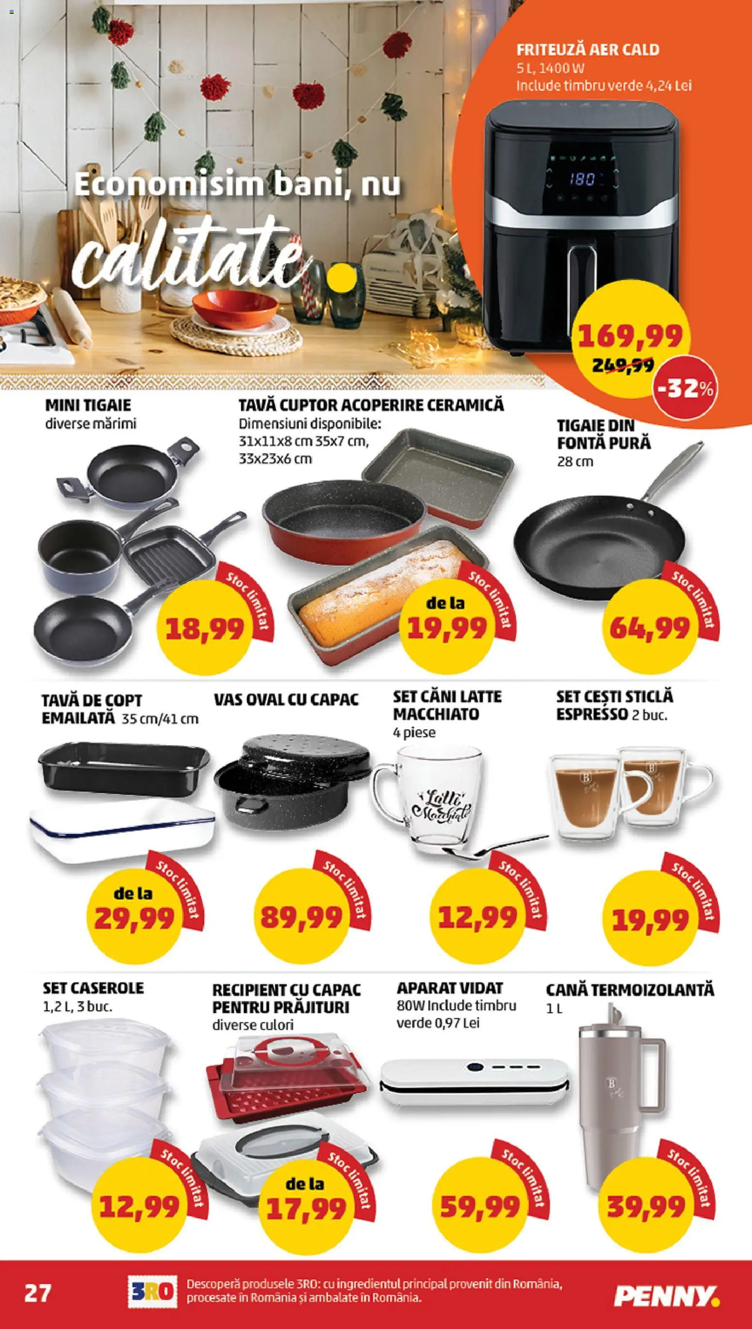 Catalog PENNY Market 26 Noiembrie - 1 Decembrie 2025 | Pagina 27 | Produse: Cuptor, Tavă de copt, Caserole, Friteuză
