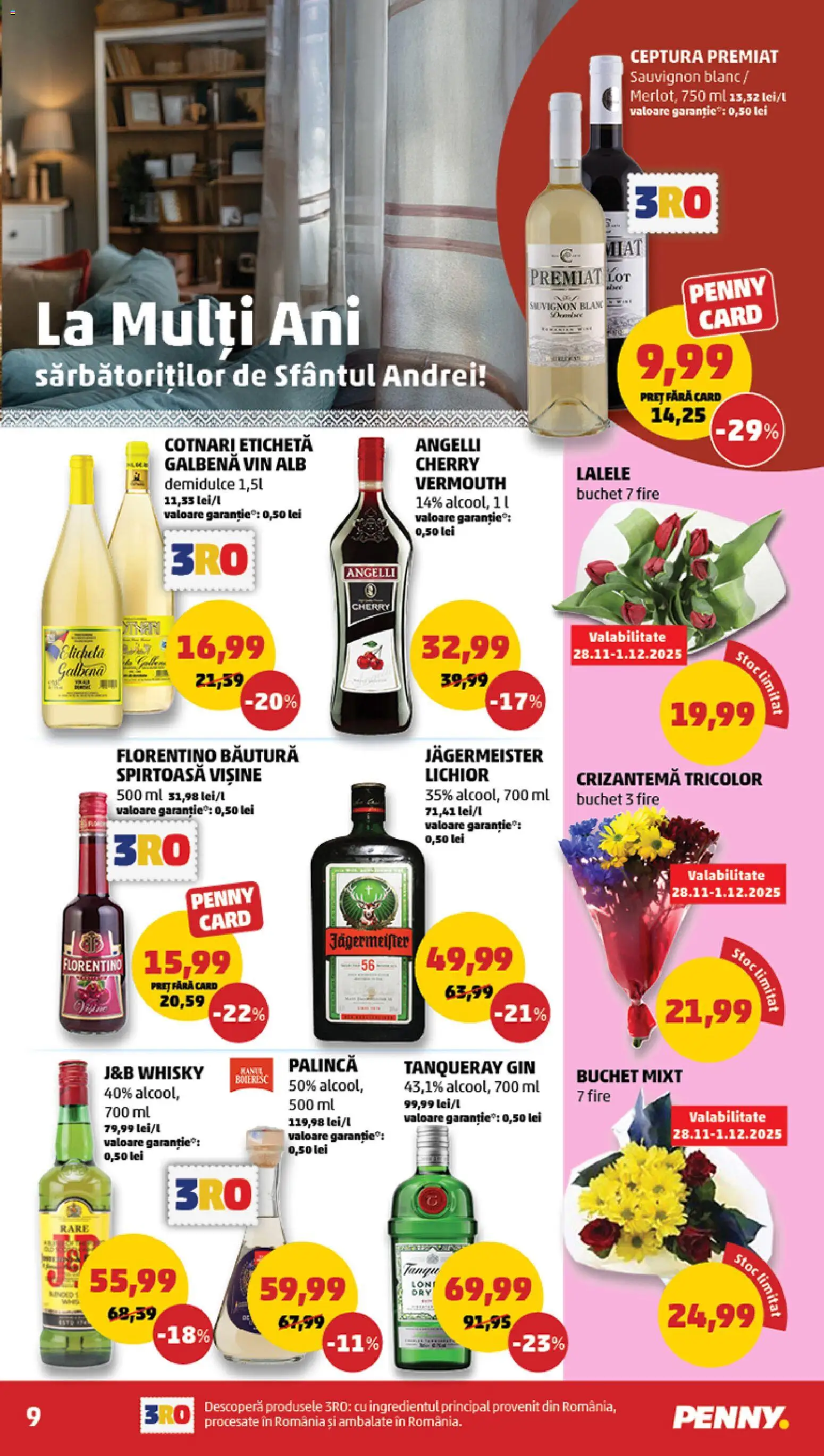 Catalog PENNY Market 26 Noiembrie - 1 Decembrie 2025 | Pagina 9 | Produse: Lichior, Vin, Gin