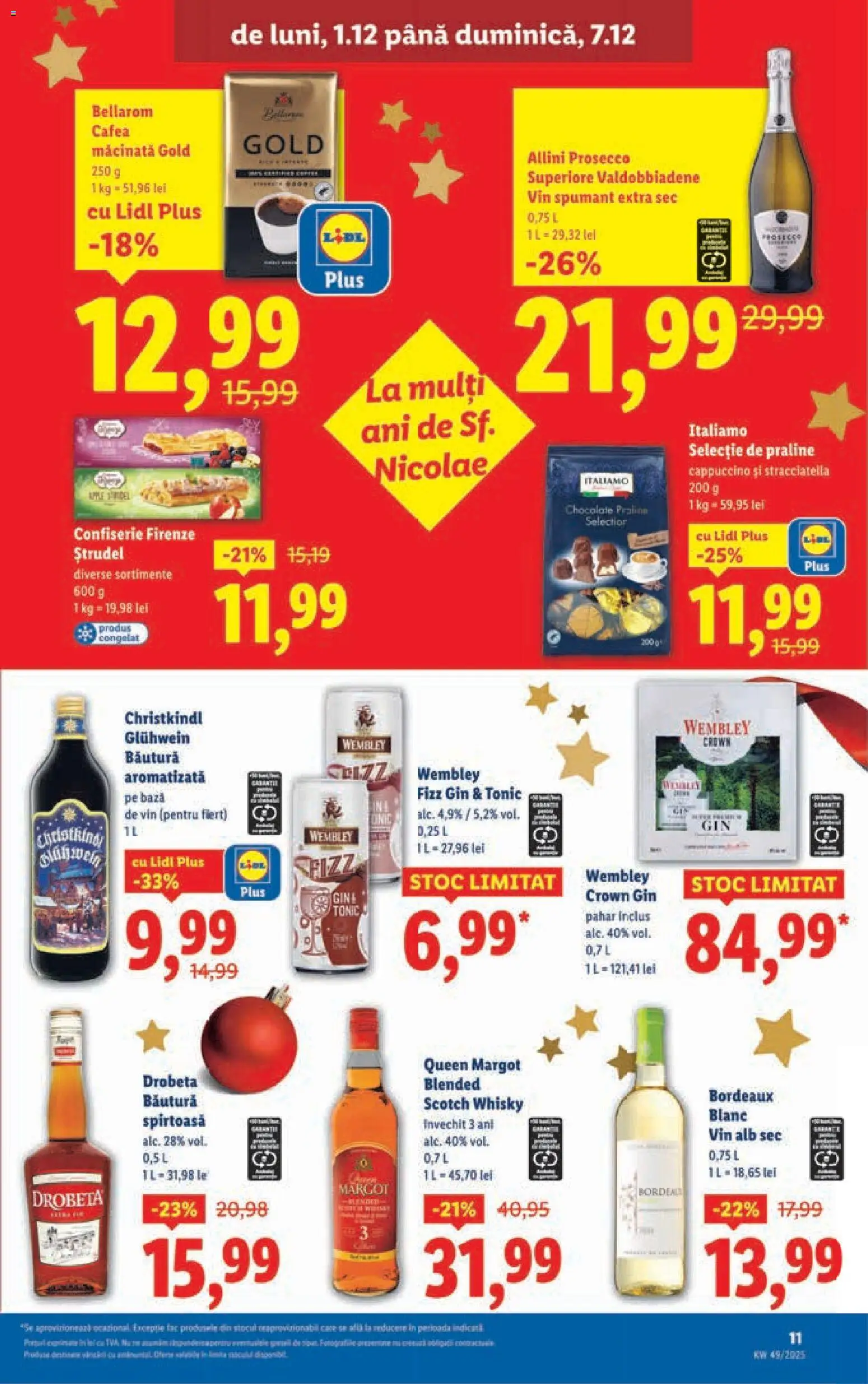Catalog LIDL 1 - 6 Decembrie 2025 | Pagina 11 | Produse: Ștrudel, Prosecco, Vin, Gin