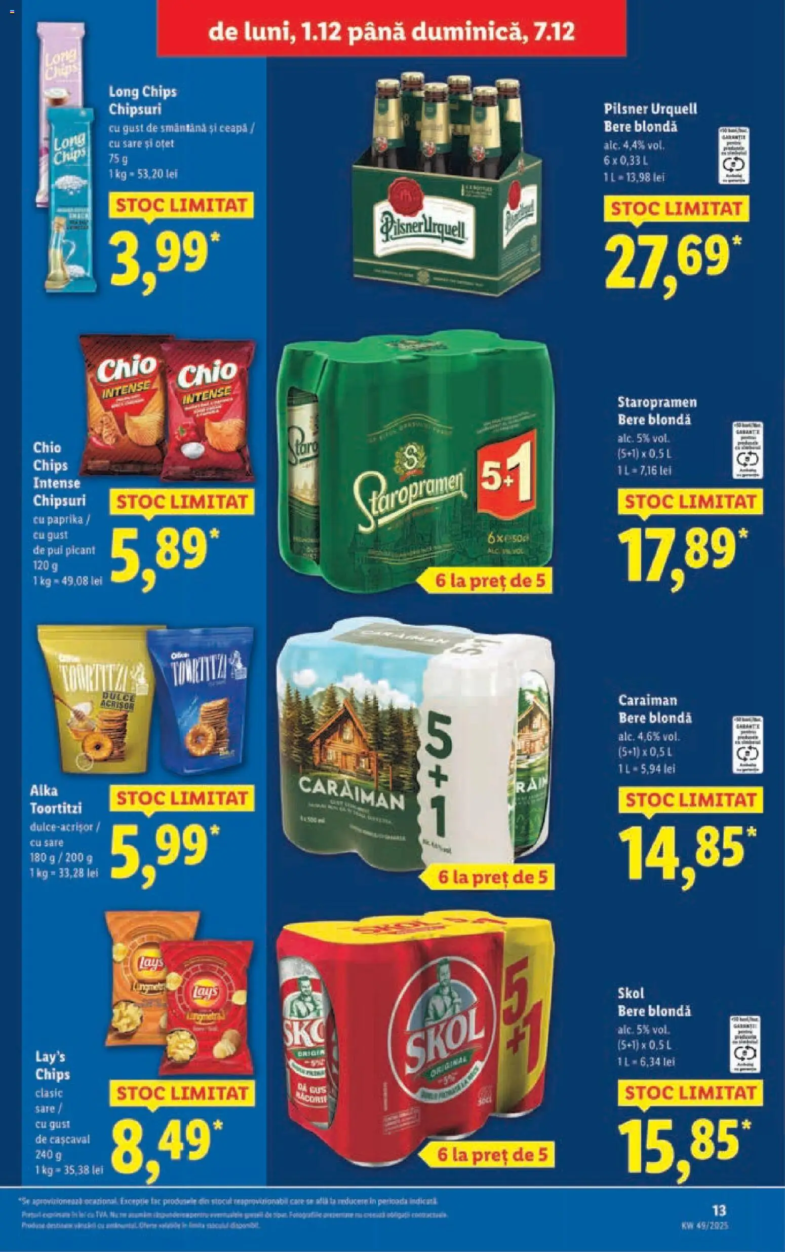 Catalog LIDL 1 - 6 Decembrie 2025 | Pagina 13 | Produse: Hacıyatmaz Kedi Oyuncağı, Oțet, Chipsuri, Sare