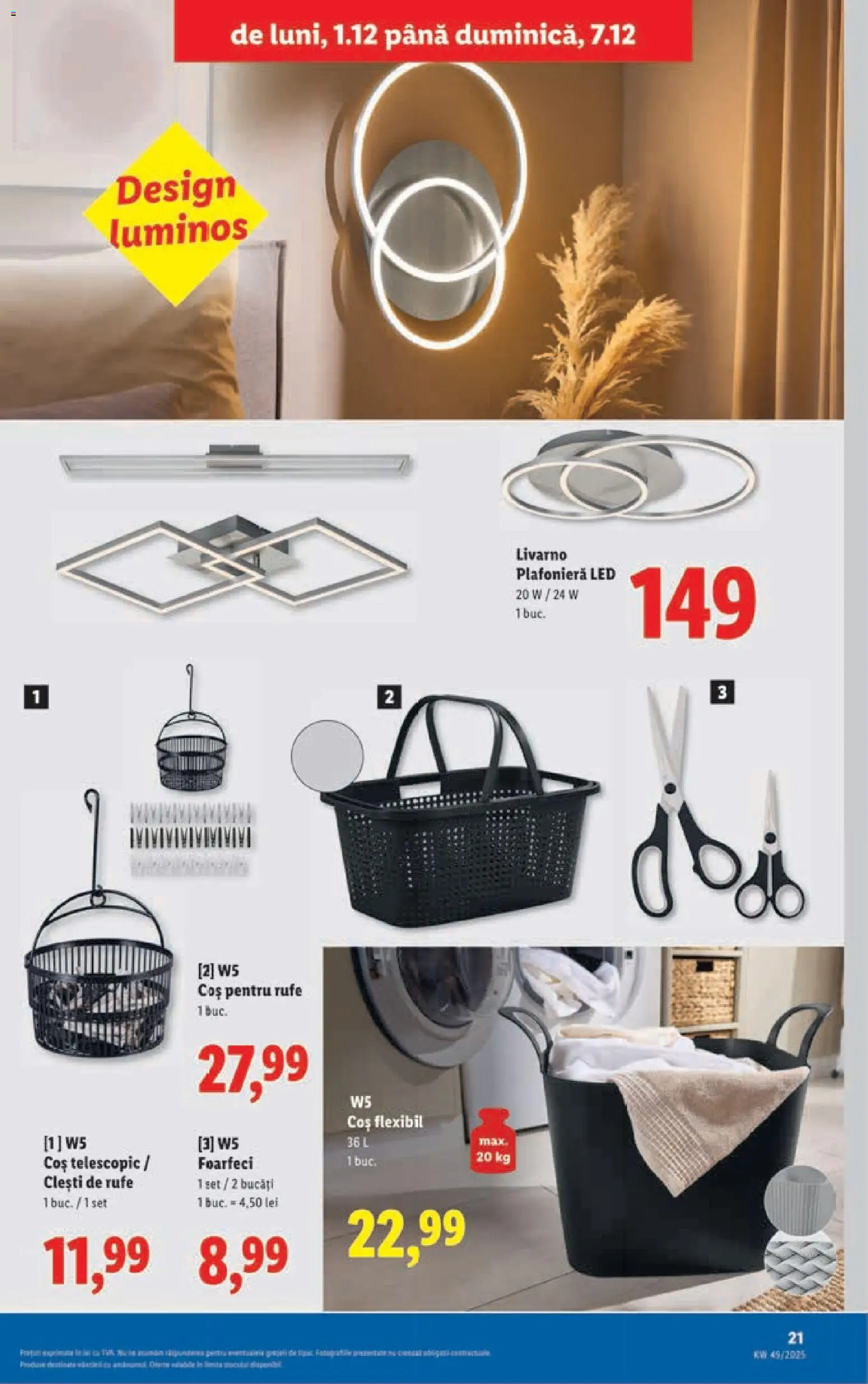 Catalog LIDL 1 - 6 Decembrie 2025 | Pagina 21 | Produse: Plafonieră, Coș, Babak