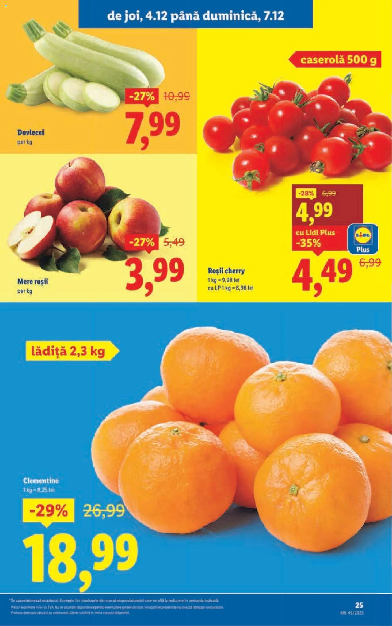 Catalog LIDL 1 - 6 Decembrie 2025 | Pagina 25 | Produse: Mere, Roșii