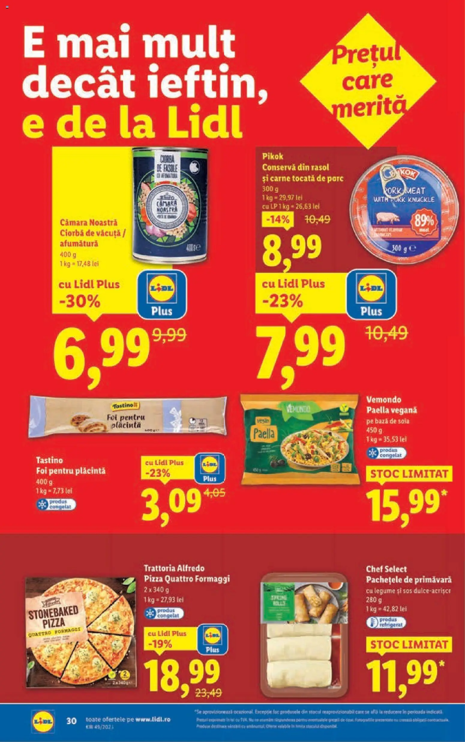 Catalog LIDL 1 - 6 Decembrie 2025 | Pagina 30 | Produse: Plăcintă, Pizza, Rasol, Legume