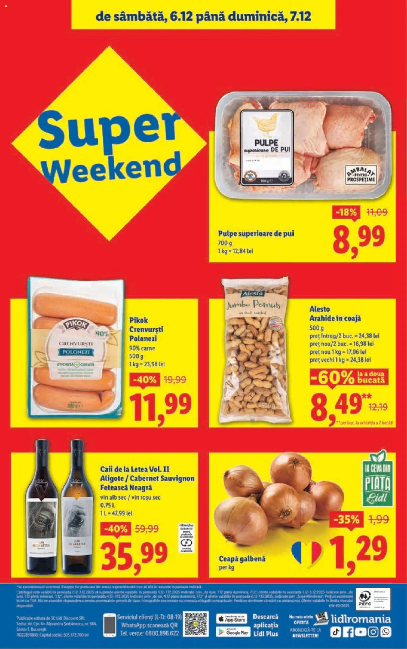 Catalog LIDL 1 - 6 Decembrie 2025 | Pagina 40 | Produse: Not defteri, Ceapă galbenă, Crenvurști, Arahide