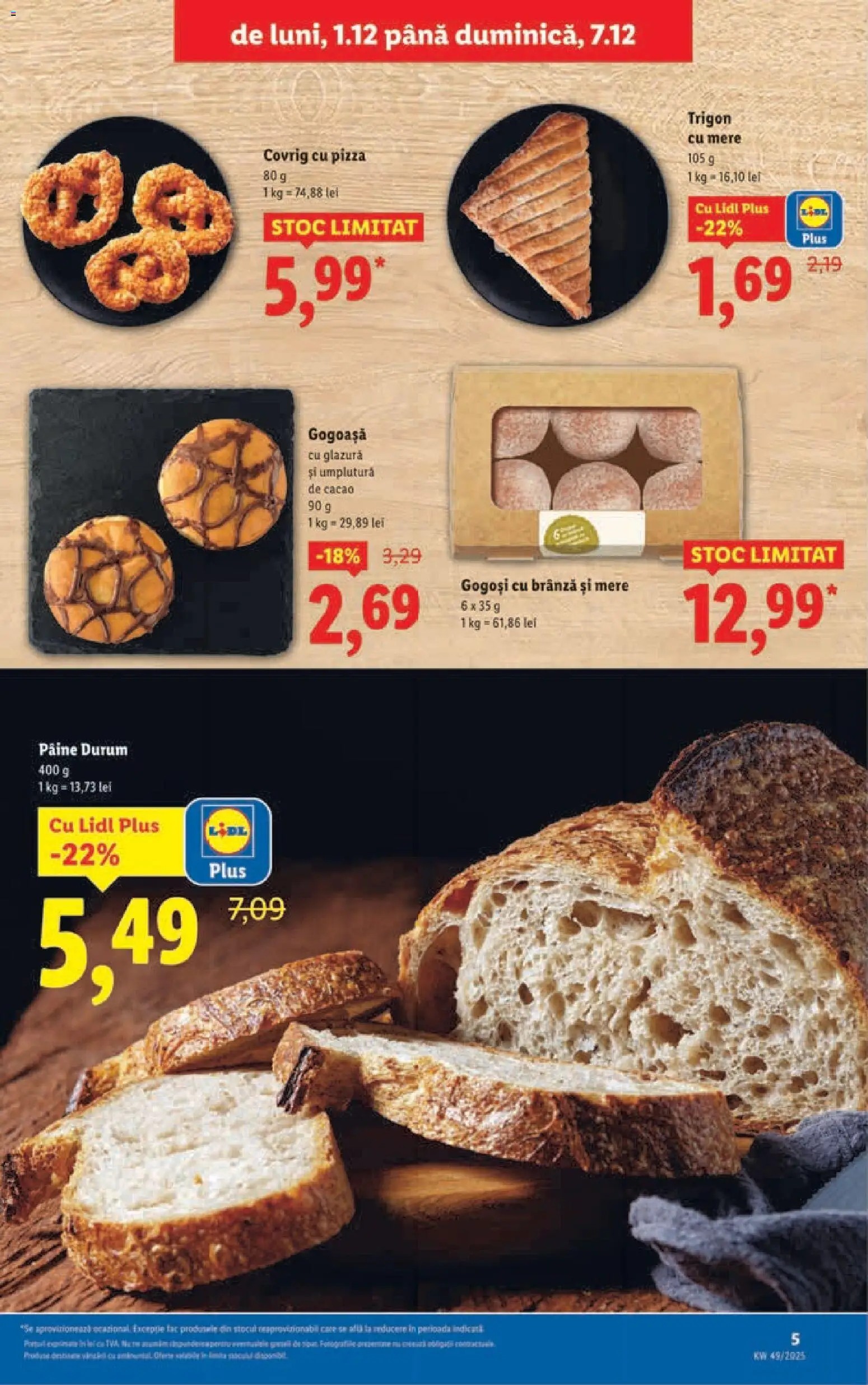 Catalog LIDL 1 - 6 Decembrie 2025 | Pagina 5 | Produse: Divan, Brânză, Gogoși, Cacao