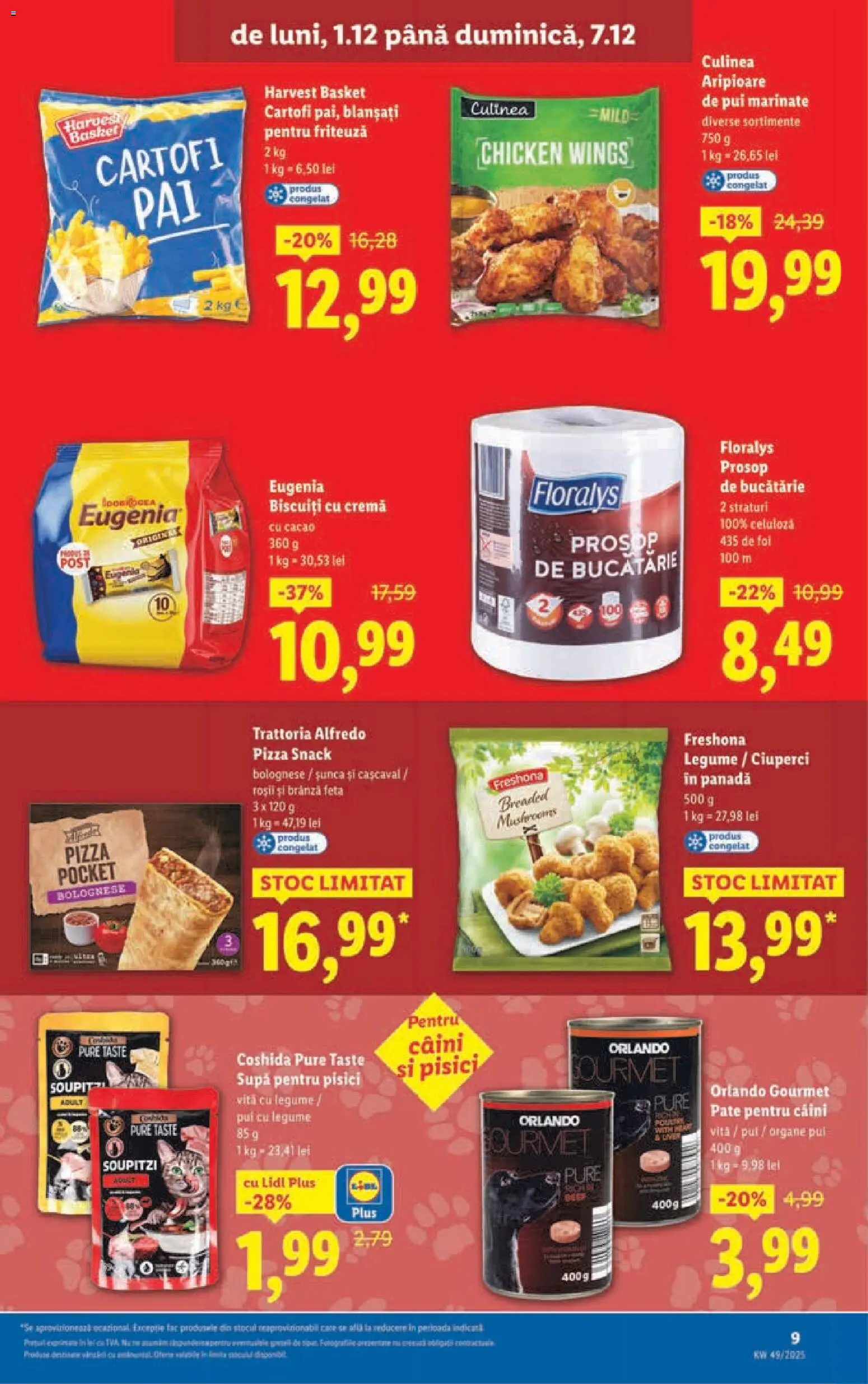 Catalog LIDL 1 - 6 Decembrie 2025 | Pagina 9 | Produse: Bucătărie, Hacıyatmaz Kedi Oyuncağı, Biscuiți, Cartofi
